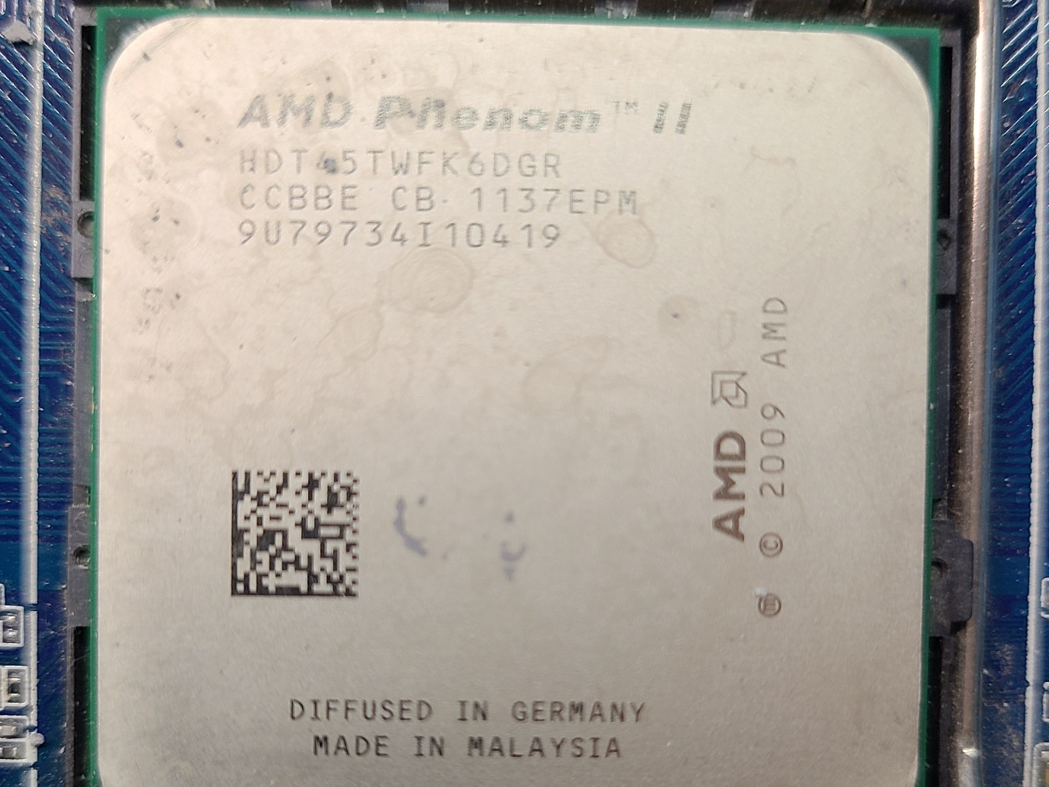 MOBO AMD Phenom II CPU & 8GB DDR3 Ram Combo