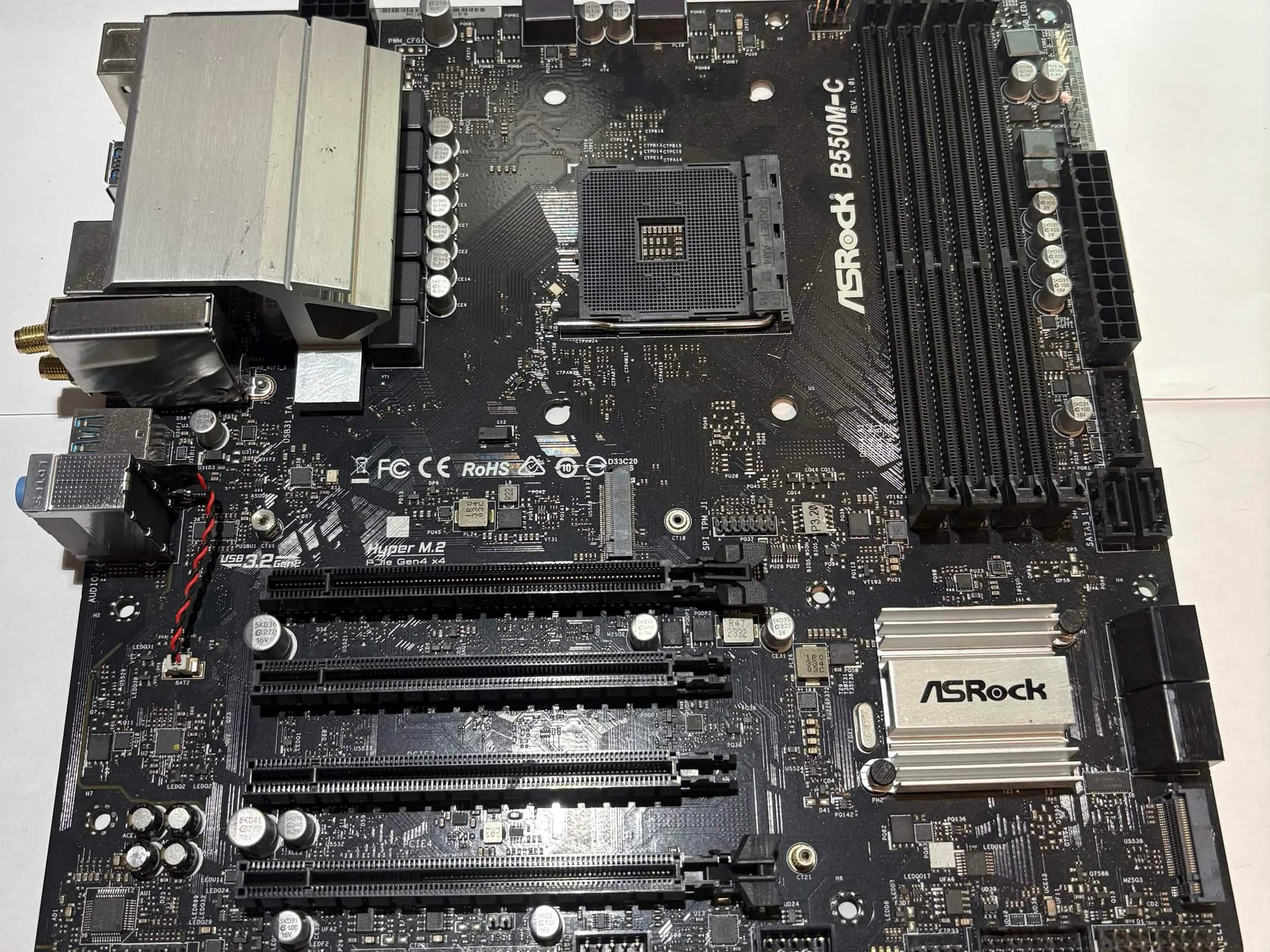 ASRock B550M-C AM4 Micro-ATX Motherboard | Ryzen 5000 Ready | PCIe 4.0 | Fully Tested