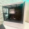White ATX Mid Tower PC Case (Used, Missing Front Glass)