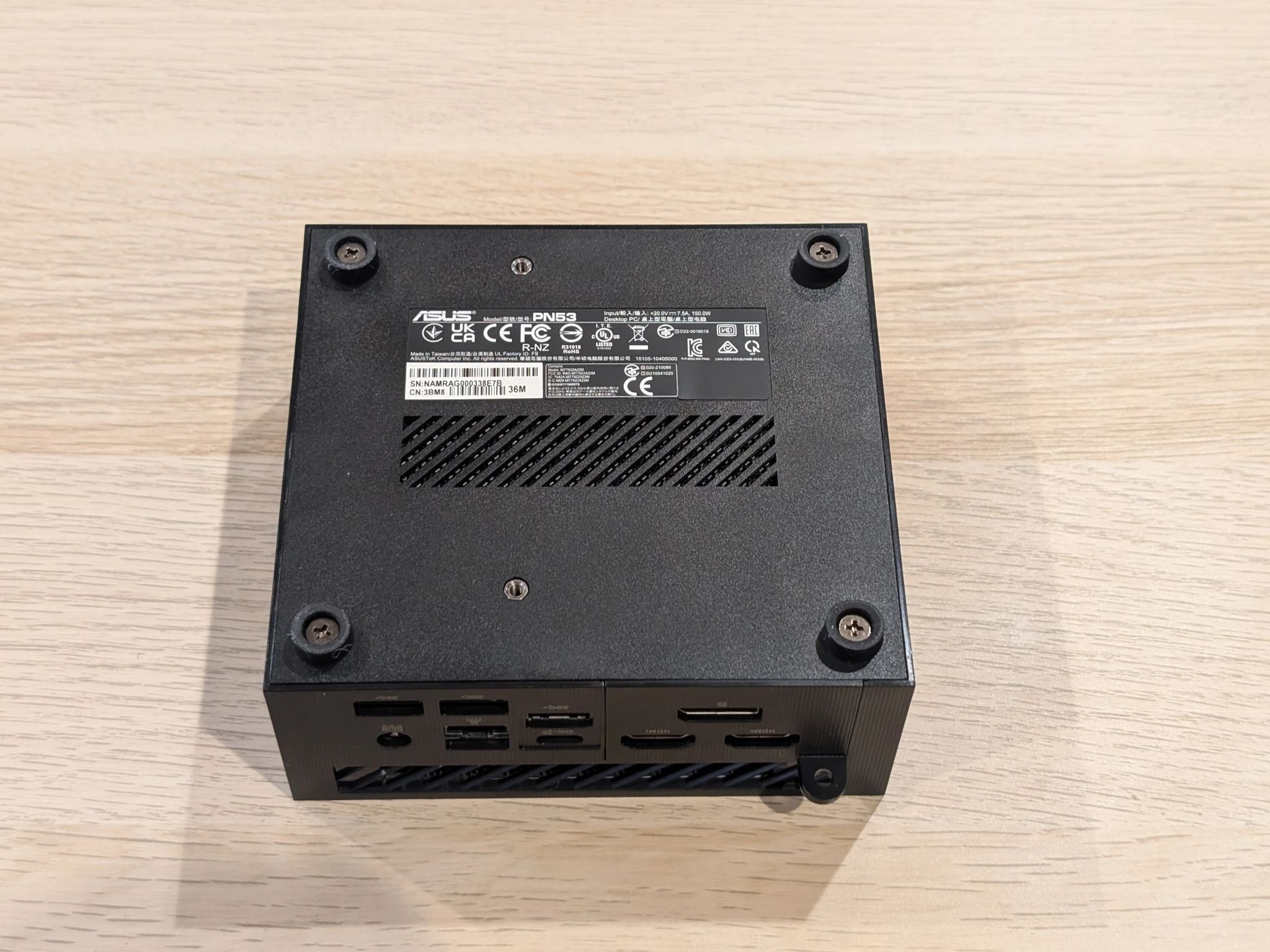 Asus PN53 Mini PC, 8-core/16-thread w/ Radeon Graphics, 32GB RAM