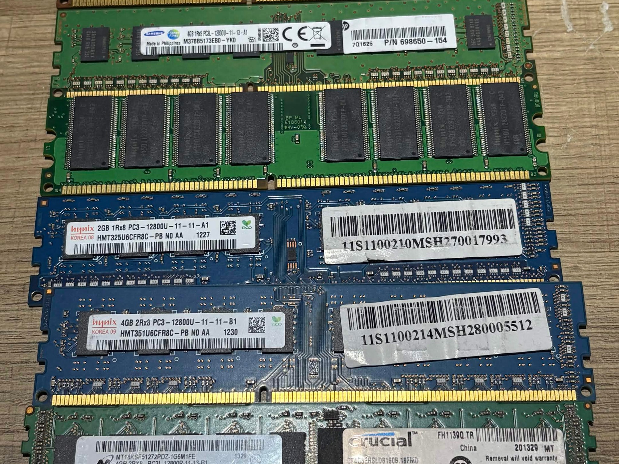 DDR3 & DDR2 Desktop RAM Lot | Corsair, Kingston HyperX, Crucial, Samsung, Hynix & More