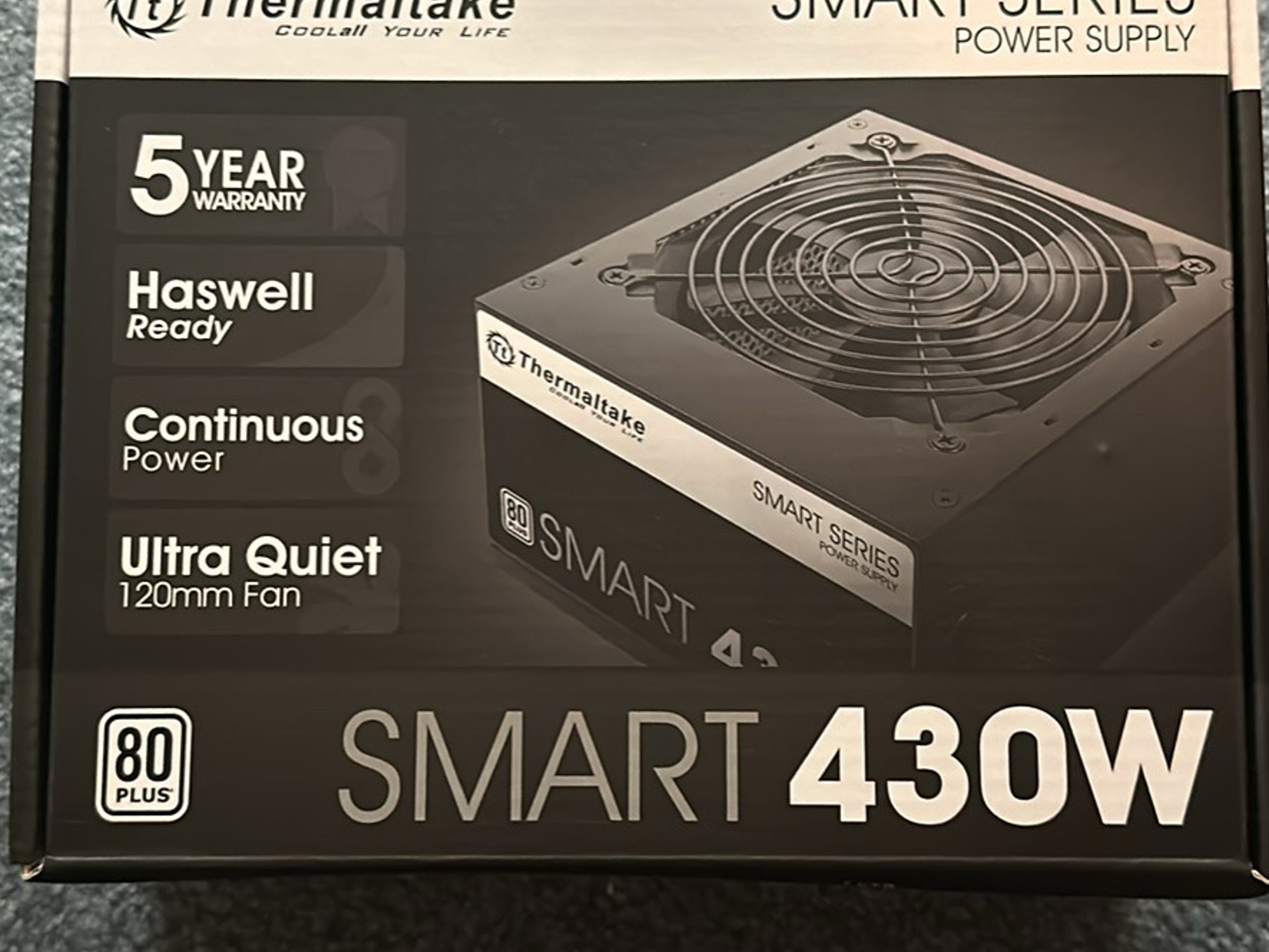 Thermaltake 430W smart 80+ ATX Power Supply