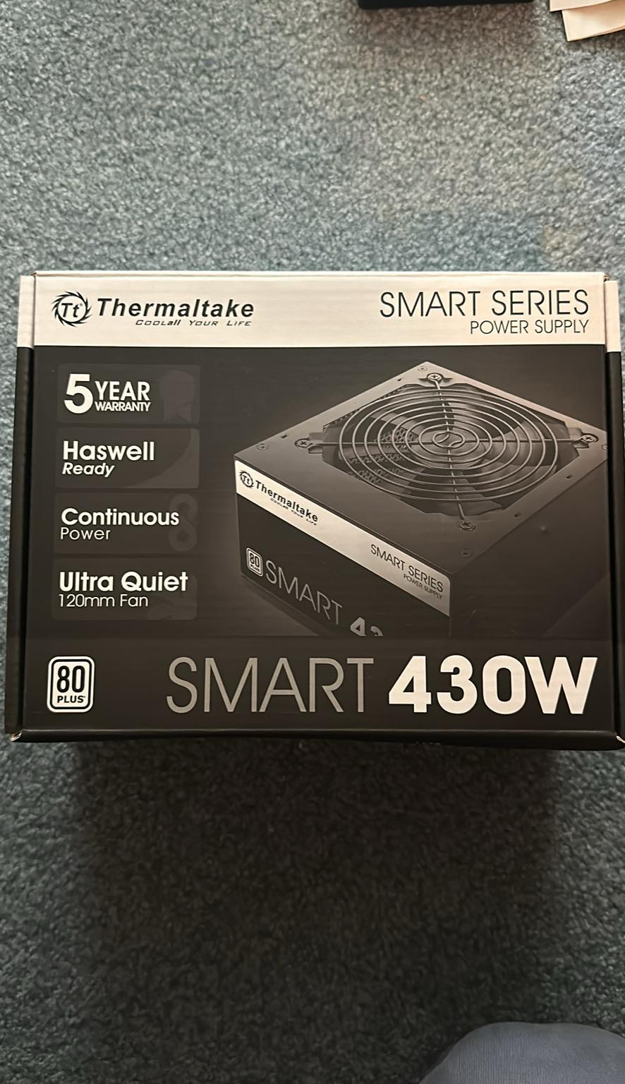 Thermaltake 430W smart 80+ ATX Power Supply