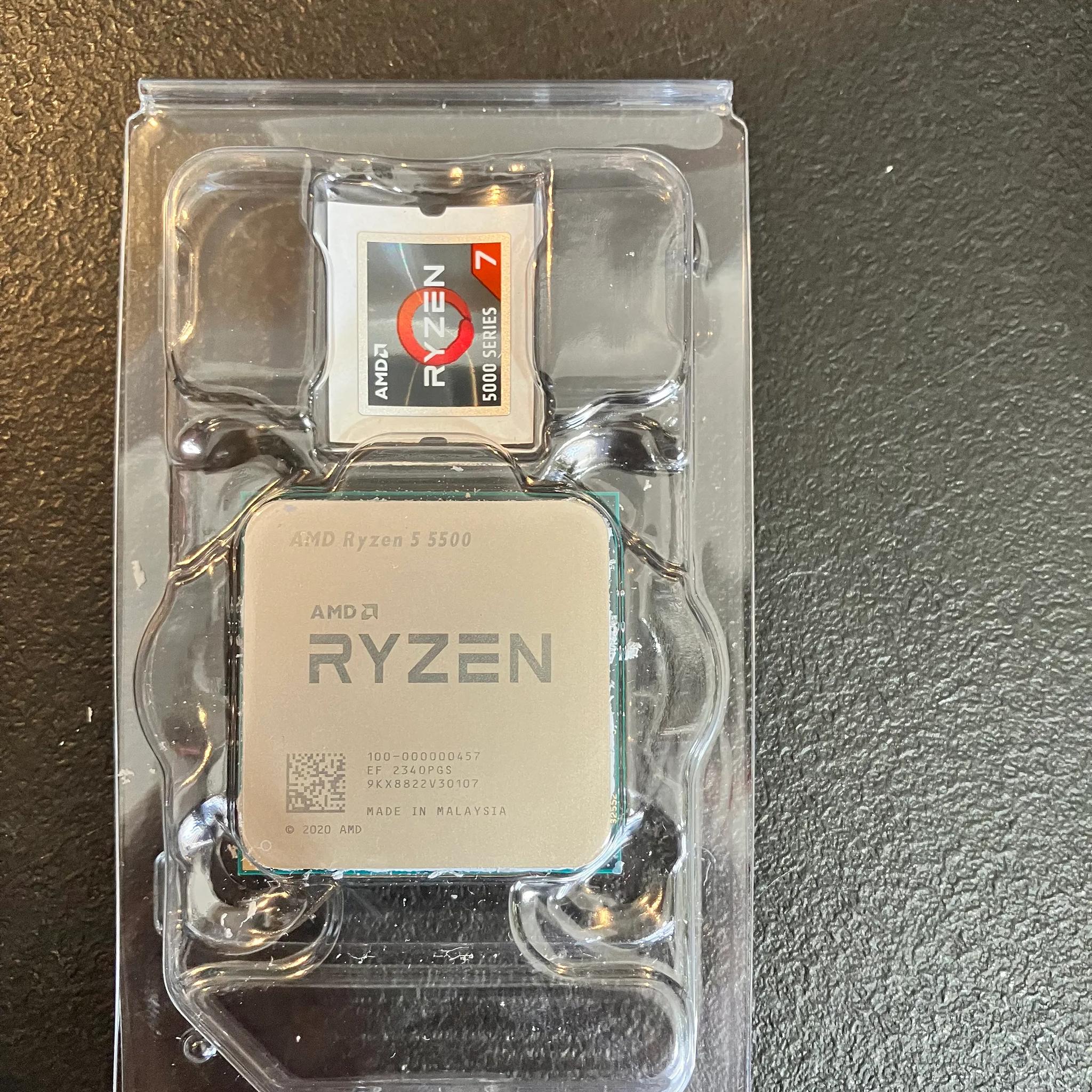 AMD Ryzen 5 5500 6 Core 12 Thread W/Out CPU Cooler