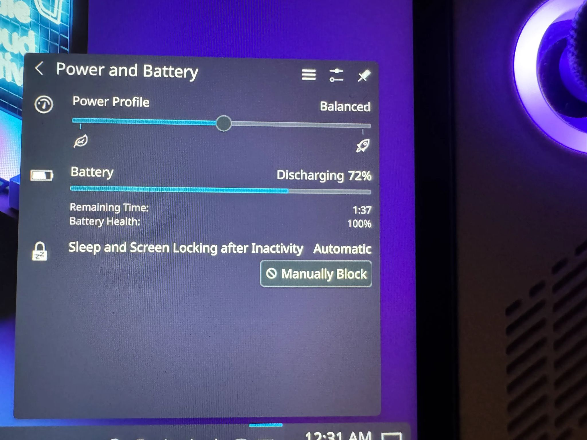 ASUS ROG Ally, Ryzen Z1 Extreme, 32GB RAM, 1 TB Storage, 100% Battery Health