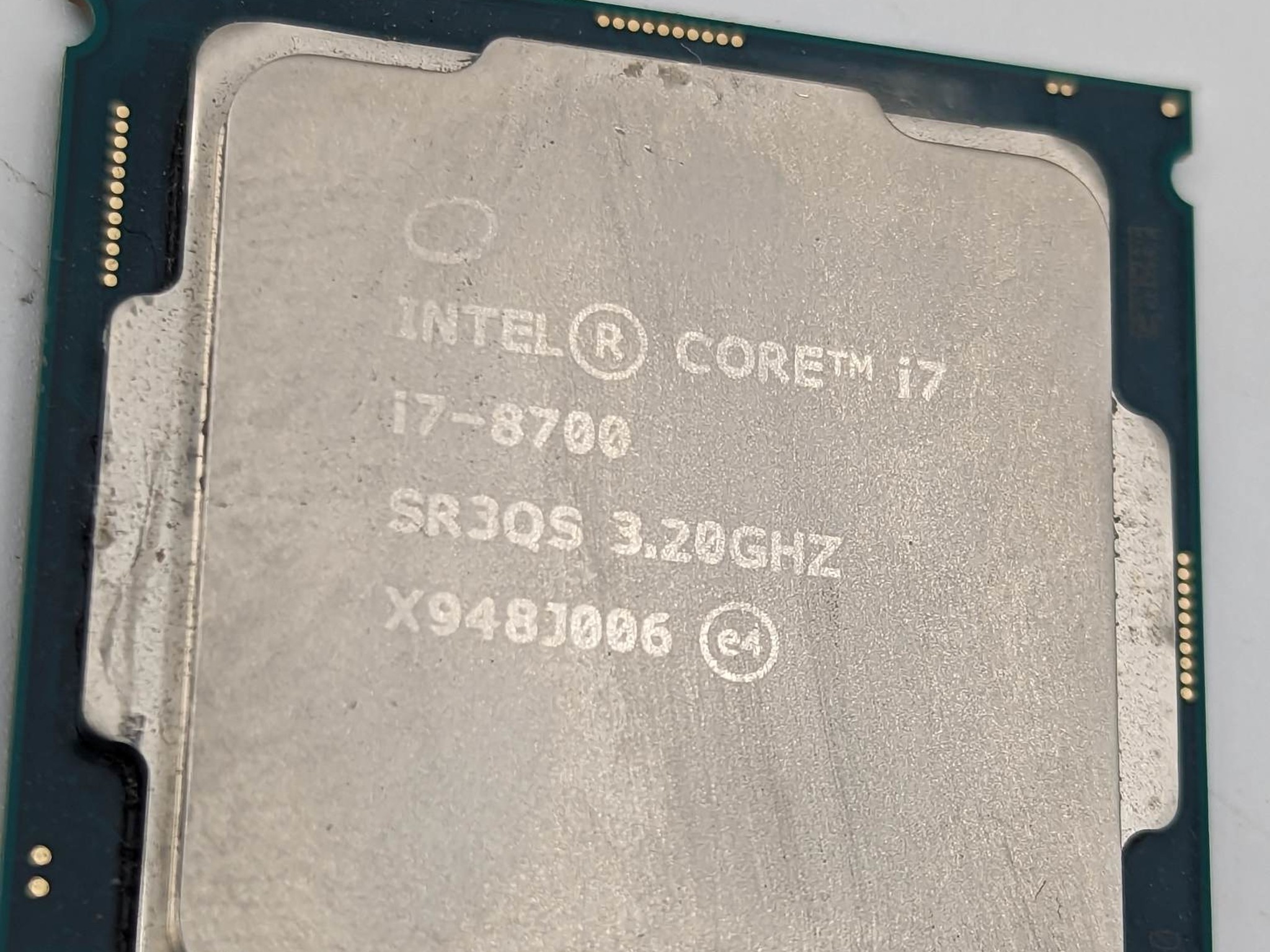 Intel i7-8700 3.2ghz 6 core CPU. LGA 1151