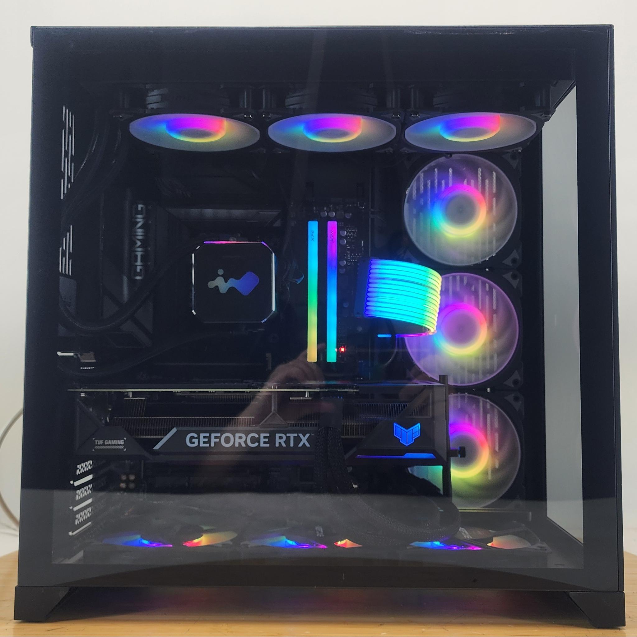 Gaming PC Ryzen 7 7800X3D 32GB RAM 1TB SSD RTX 4070 Ti 12GB Windows 11 Computer