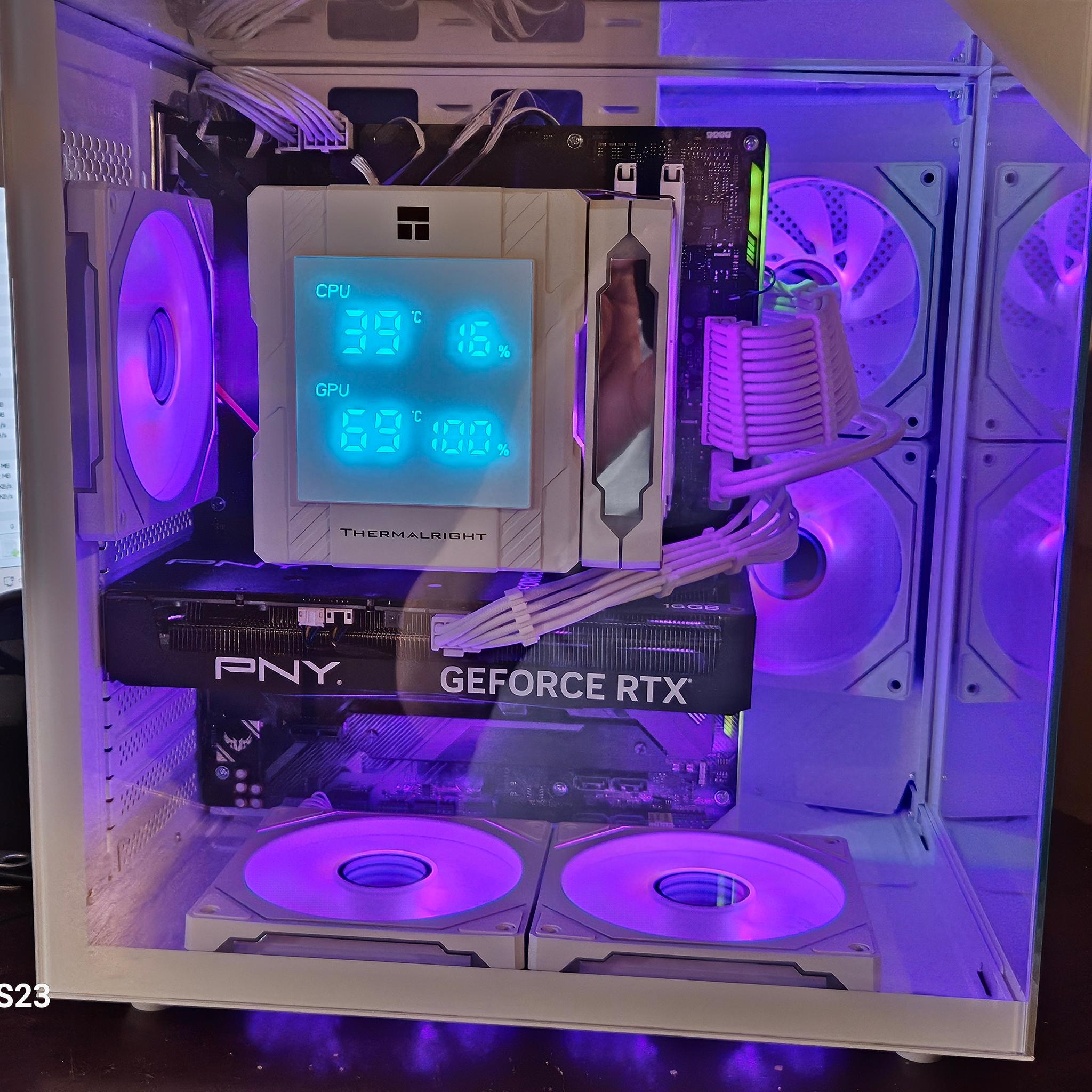 🚀 White RGB Gaming PC | RTX 4060 Ti 16GB | Intel i5-11600KF | 32GB RAM | 1TB NVMe | WiFi
