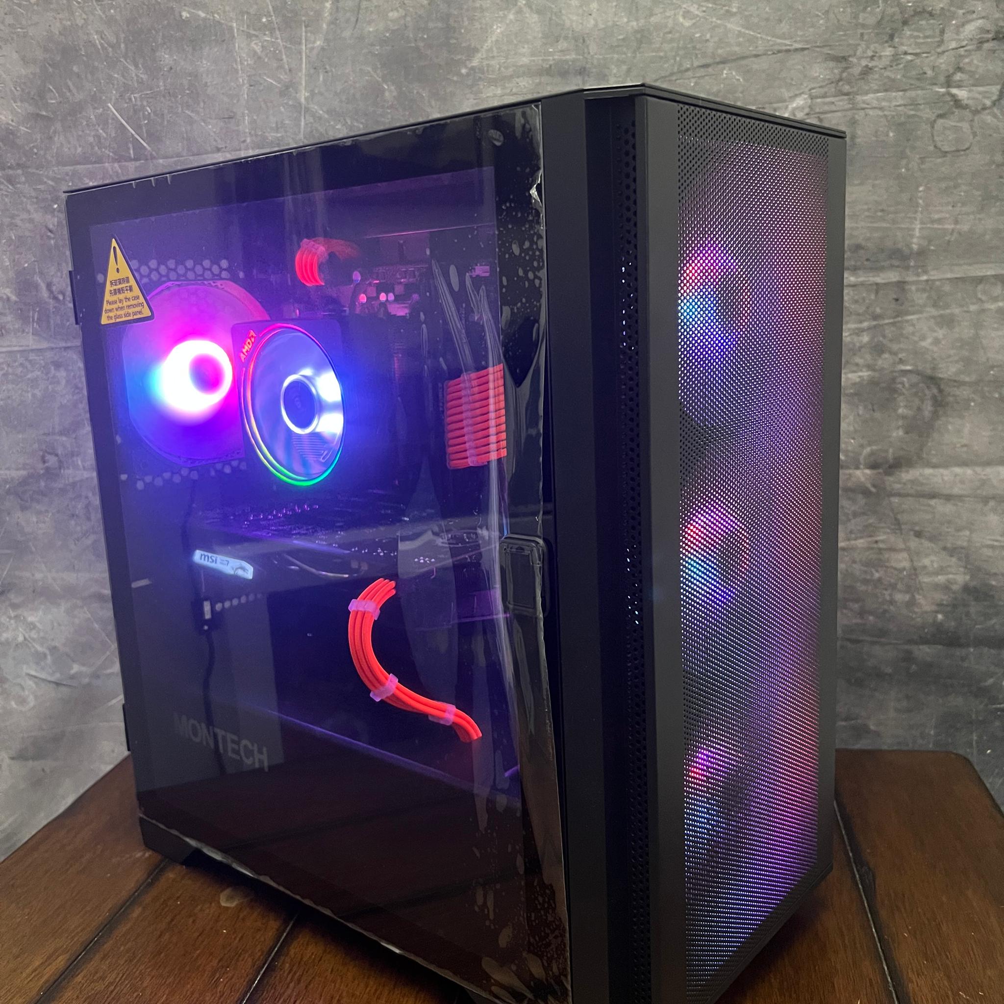 🎉Budget Gaming PC🎉 MSI GTX 1650 Super - Ryzen 7 2700x - 16GB DDR4 RAM - 1TB - New Case -
