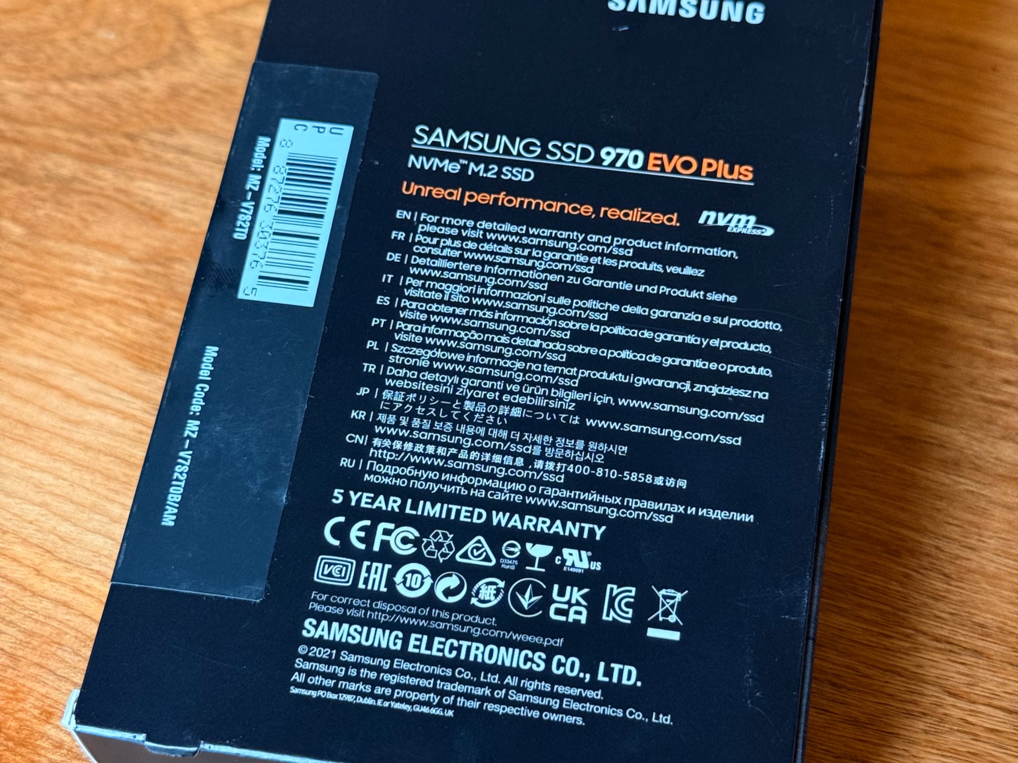 Brand New in box Samsung 970 Evo Plus NVME M.2 SSD 2 TB