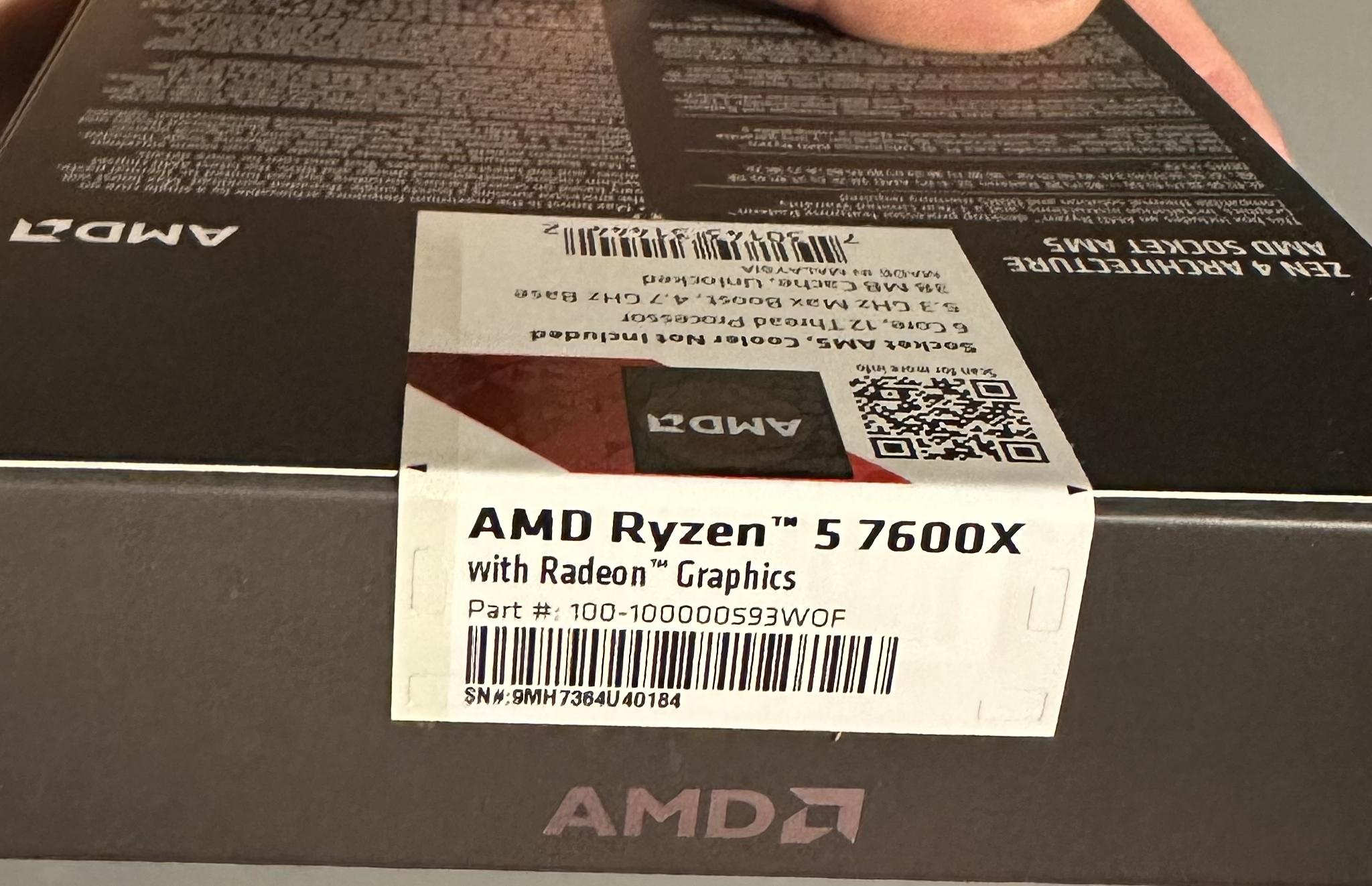 AMD Ryzen 5 7600X