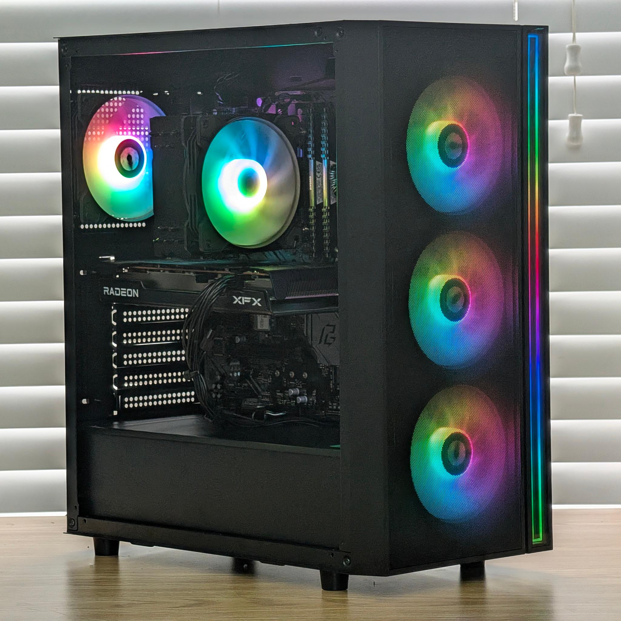 🌈🖤Ryzen 5 3600 | RX 6650XT | 32GB DDR4 | 1TB SSD | Gaming PC🖤🌈