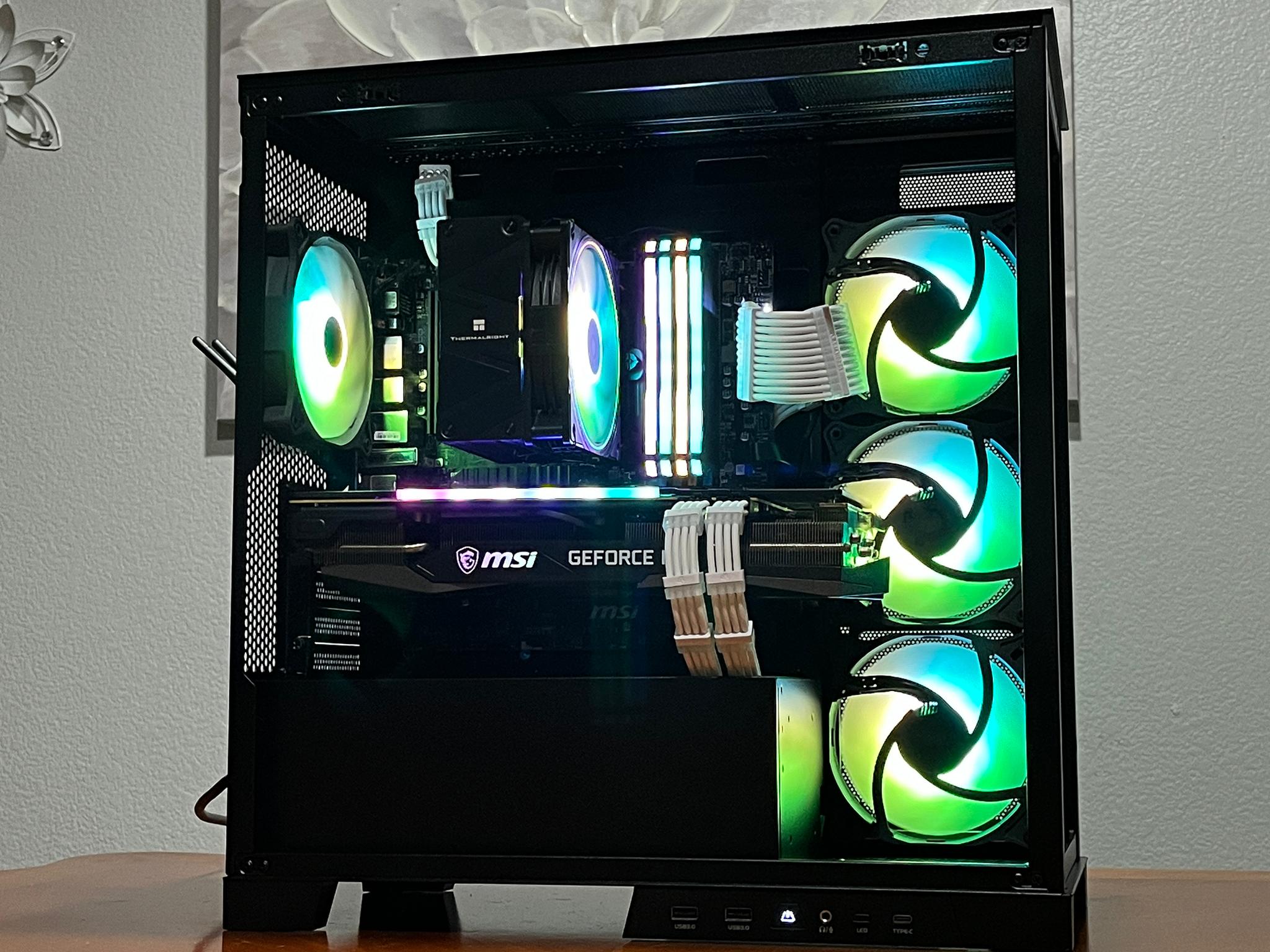 RTX 3070 TRIO 8GB, Ryzen 7 5700G, 32GB 3600MHz | Black RGB Gaming Computer/PC