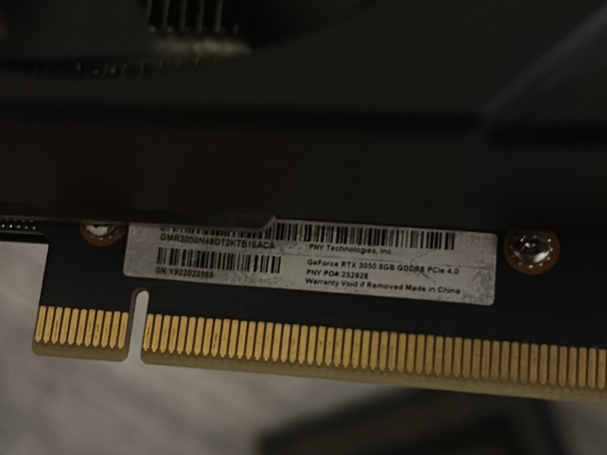 PNY RTX 3050 8GB