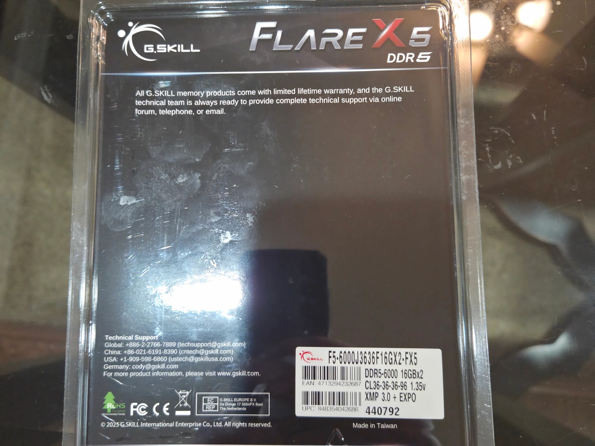 G.Skill FlareX5 6000cl36 16GB Ram (1x16gb) XMP & EXPO Compatible!