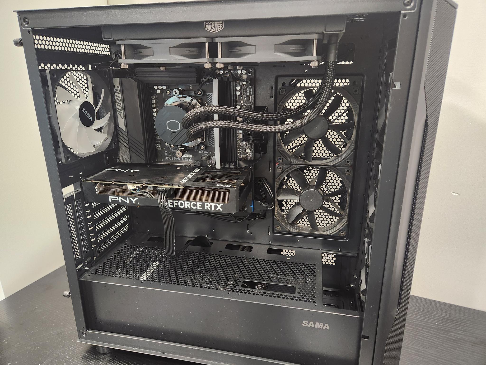 THE BLUE THUNDER 3 RTX 4060 TI 32 gb high end gaming and streaming pc!