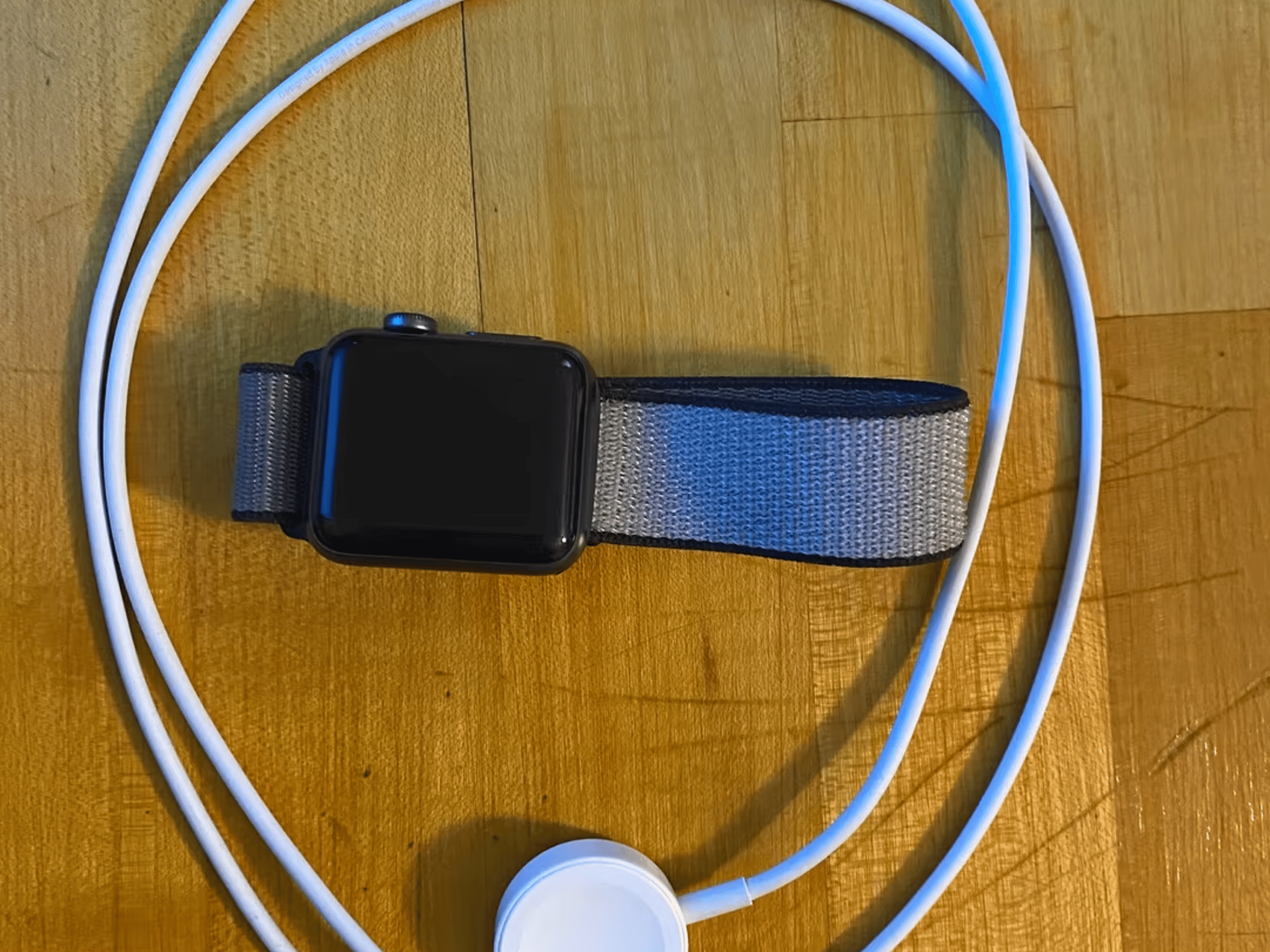 Apple Watch Series 3 with Velcro loop