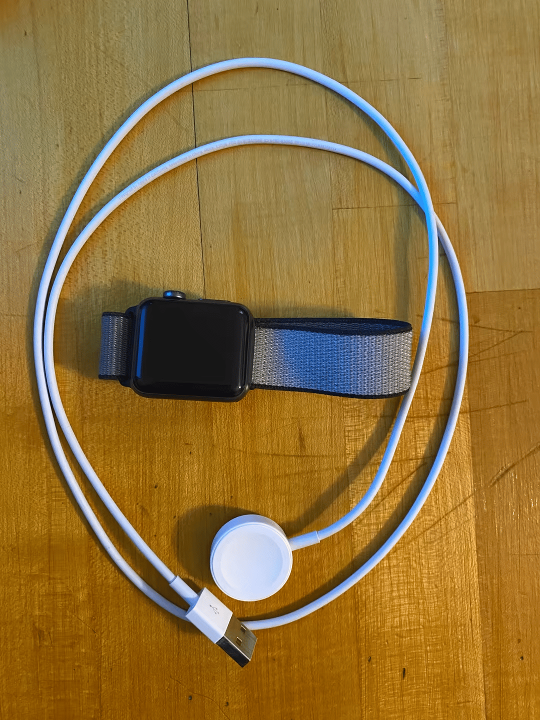 Apple Watch Series 3 with Velcro loop