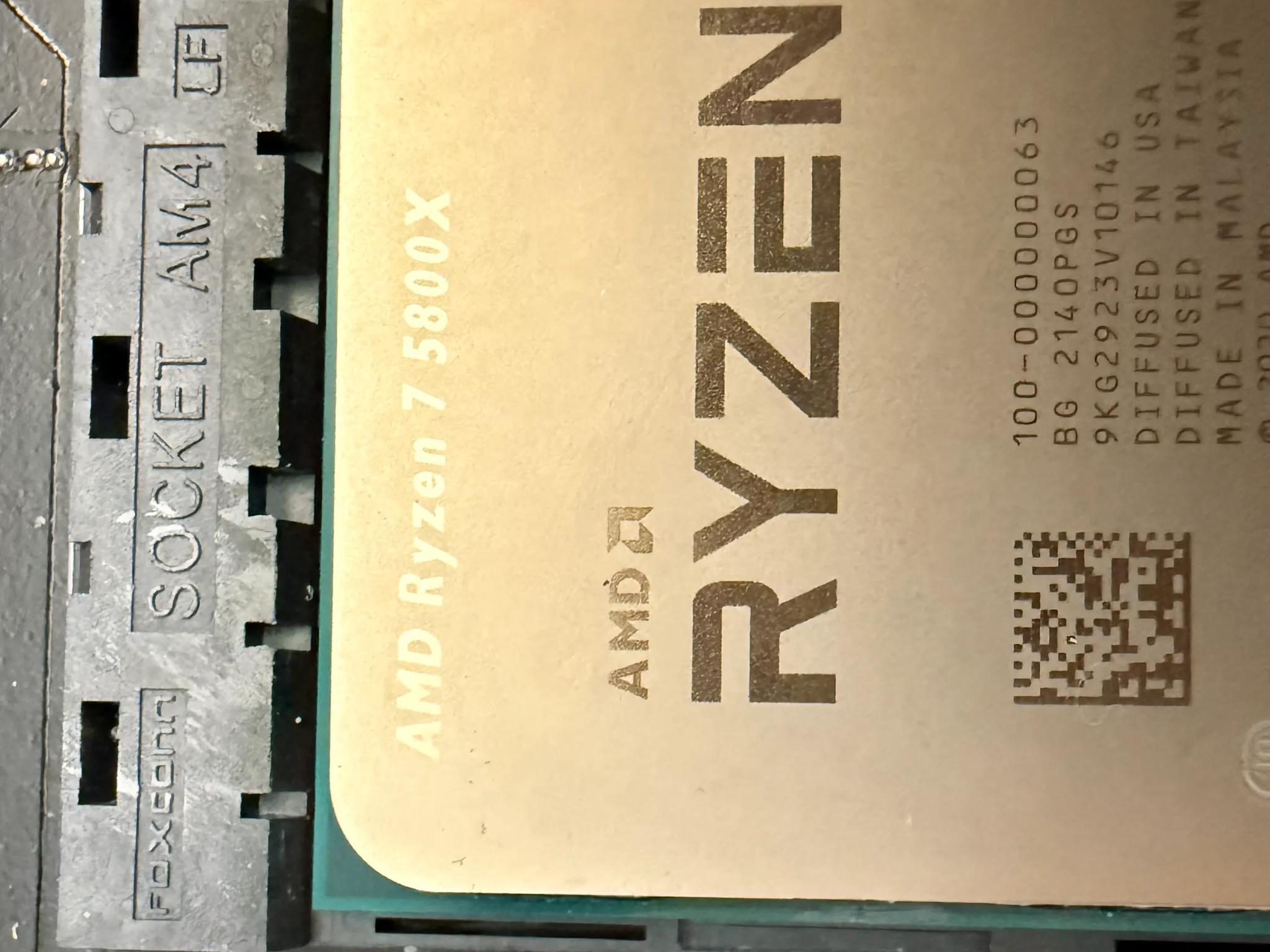 Ryzen 7b 5800x Asus X570 MoBo and 64Gb DDR4
