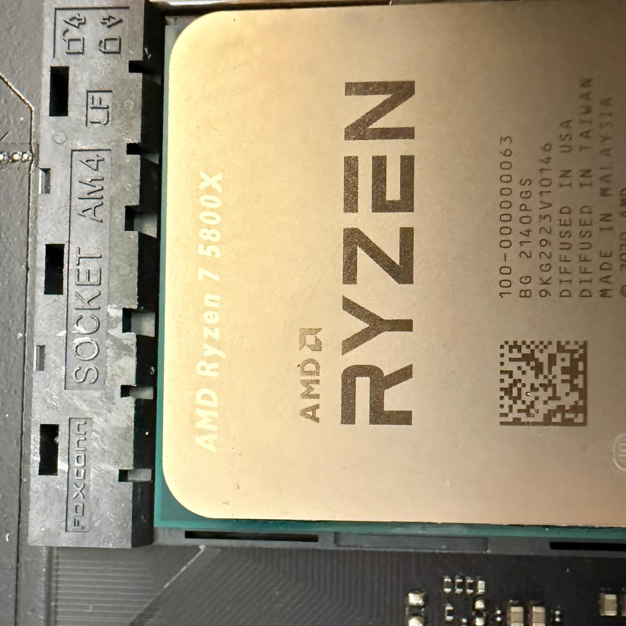 Ryzen 7b 5800x Asus X570 MoBo and 64Gb DDR4