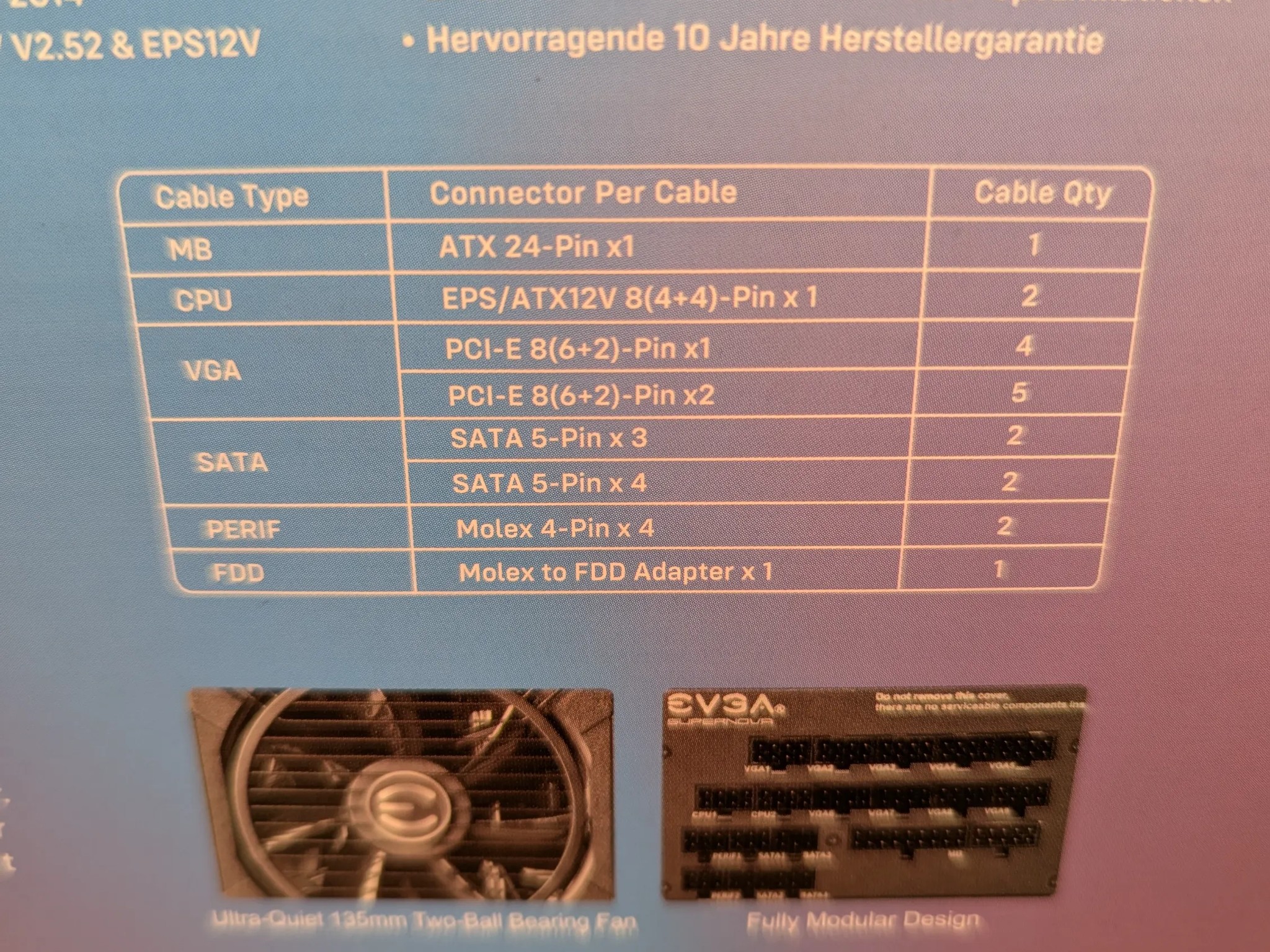 💥 EVGA SuperNOVA 1600 G+ | 80+ Gold 1600W PSU – Monster Power Supply with ALL CABLES