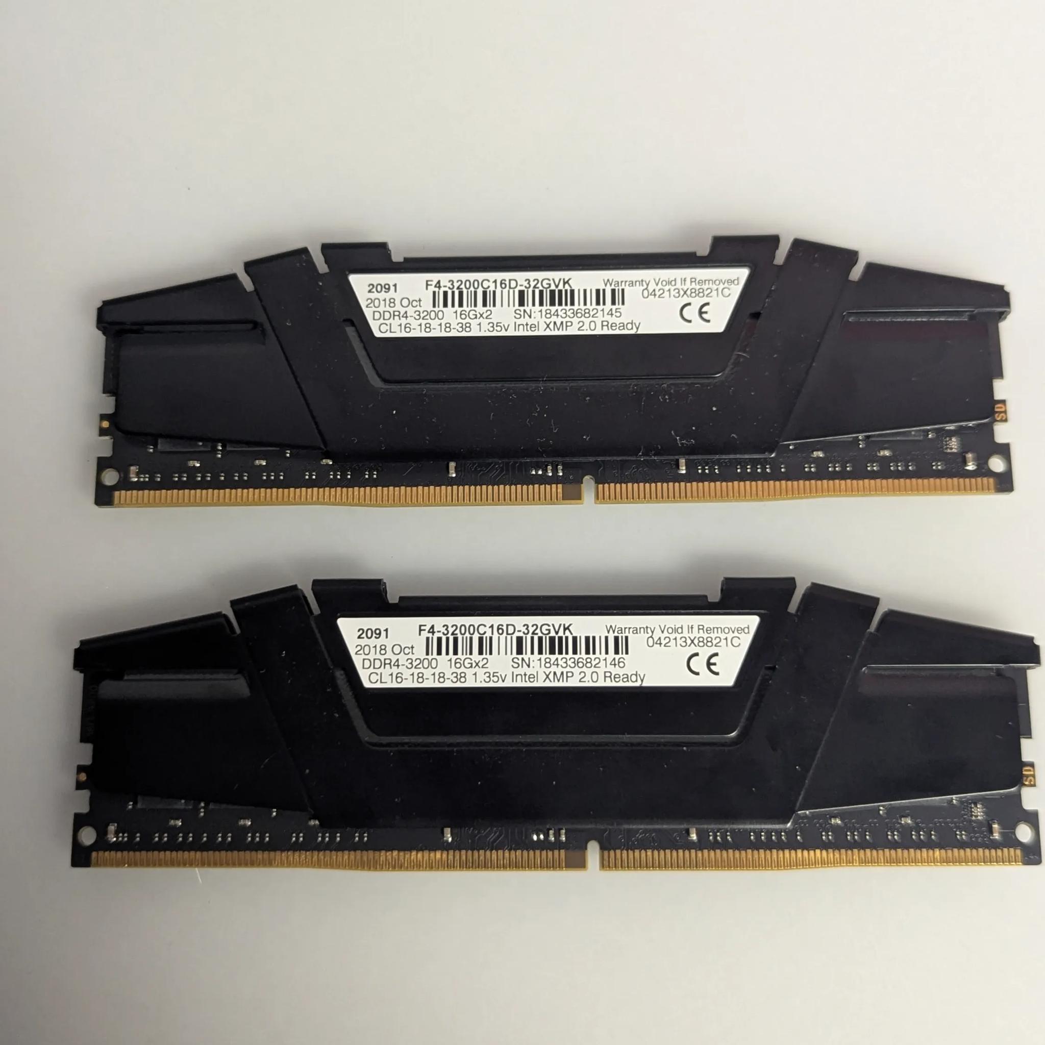 32GB DDR4 RipJaws Memory