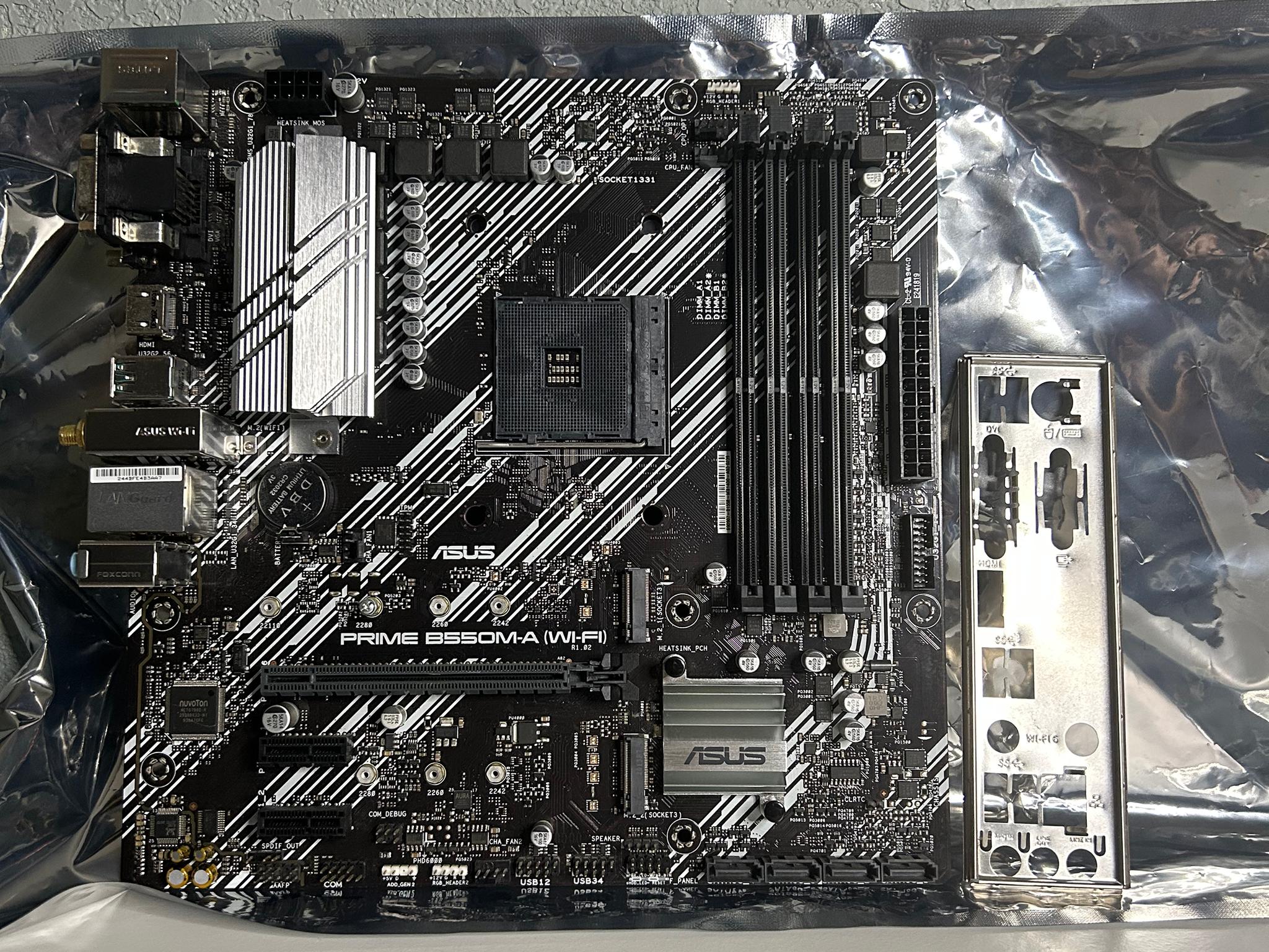 ASUS Prime B550M-A (WI-FI) AMD Ryzen Socket AM4 DDR4 Motherboard