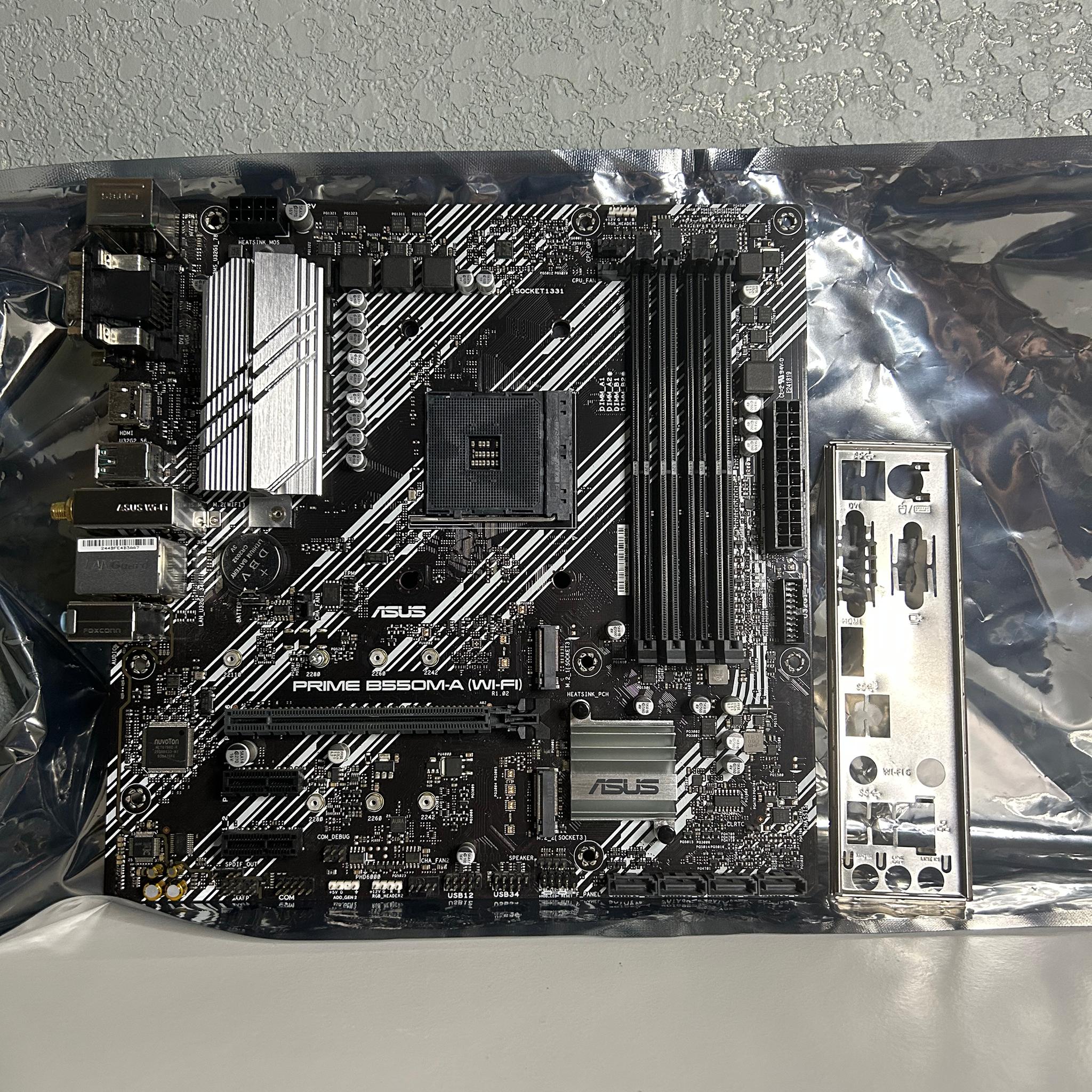 ASUS Prime B550M-A (WI-FI) AMD Ryzen Socket AM4 DDR4 Motherboard
