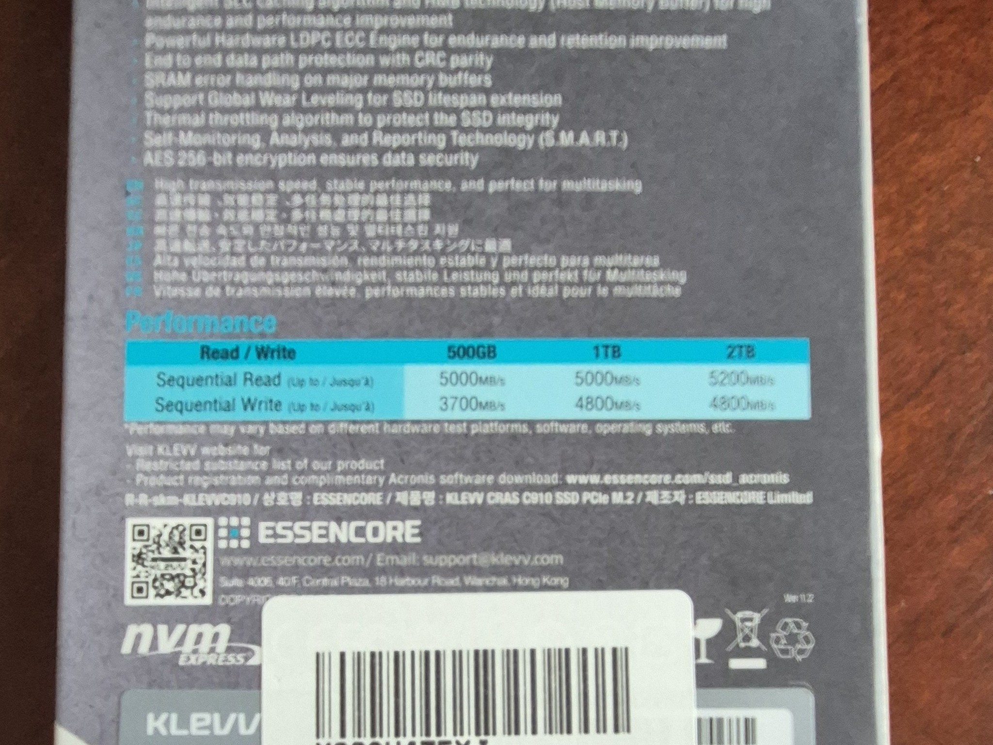 New Open Box KLEVV CRAS C910 1TB M.2 2280 NVMe PCIe Gen4x4 Laptop & Desktop 1TB W/Heat Sink Bundle