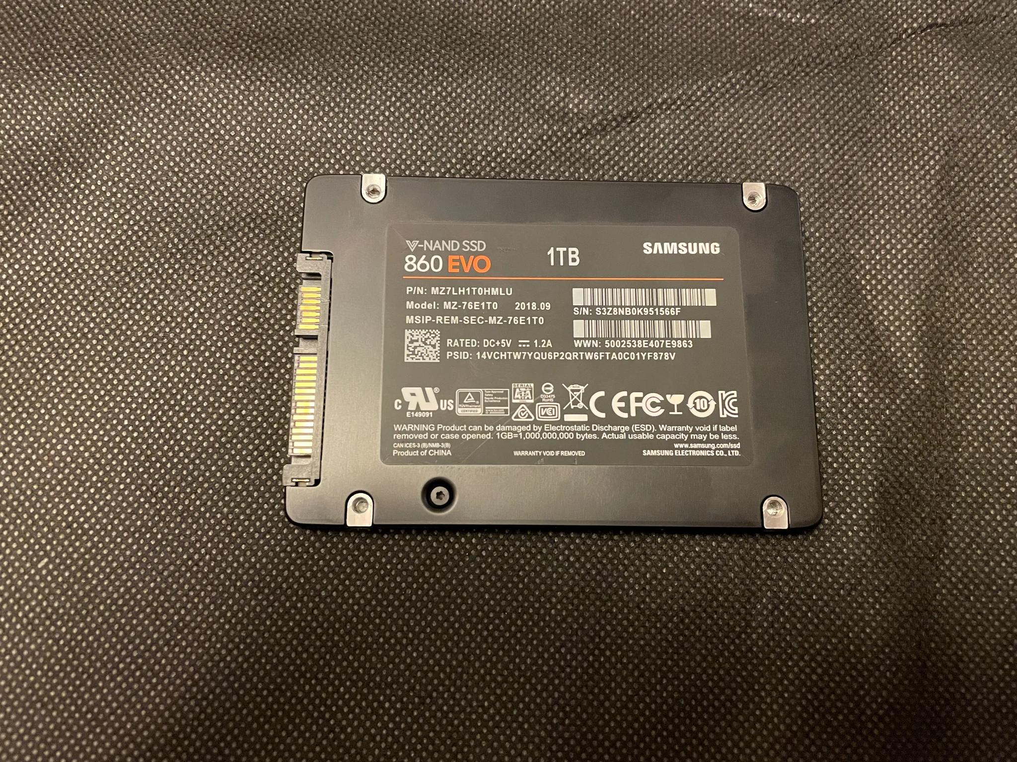 Samsung 1TB 860 EVO SATA III 2.5" Internal SSD ( See Seller Notes )