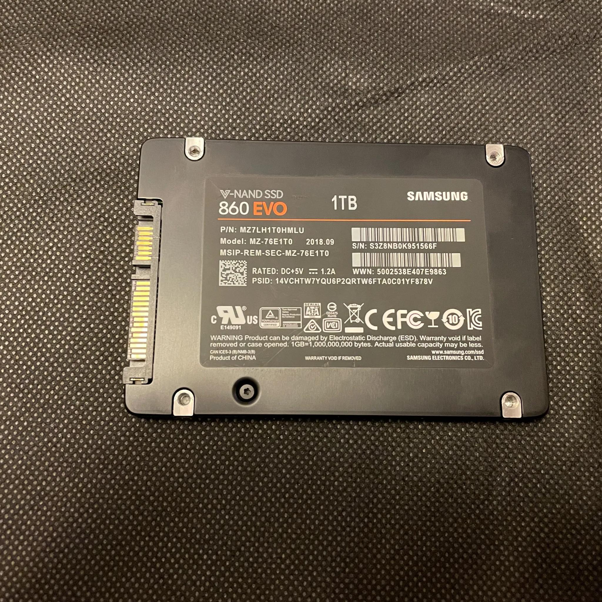 Samsung 1TB 860 EVO SATA III 2.5" Internal SSD ( See Seller Notes )