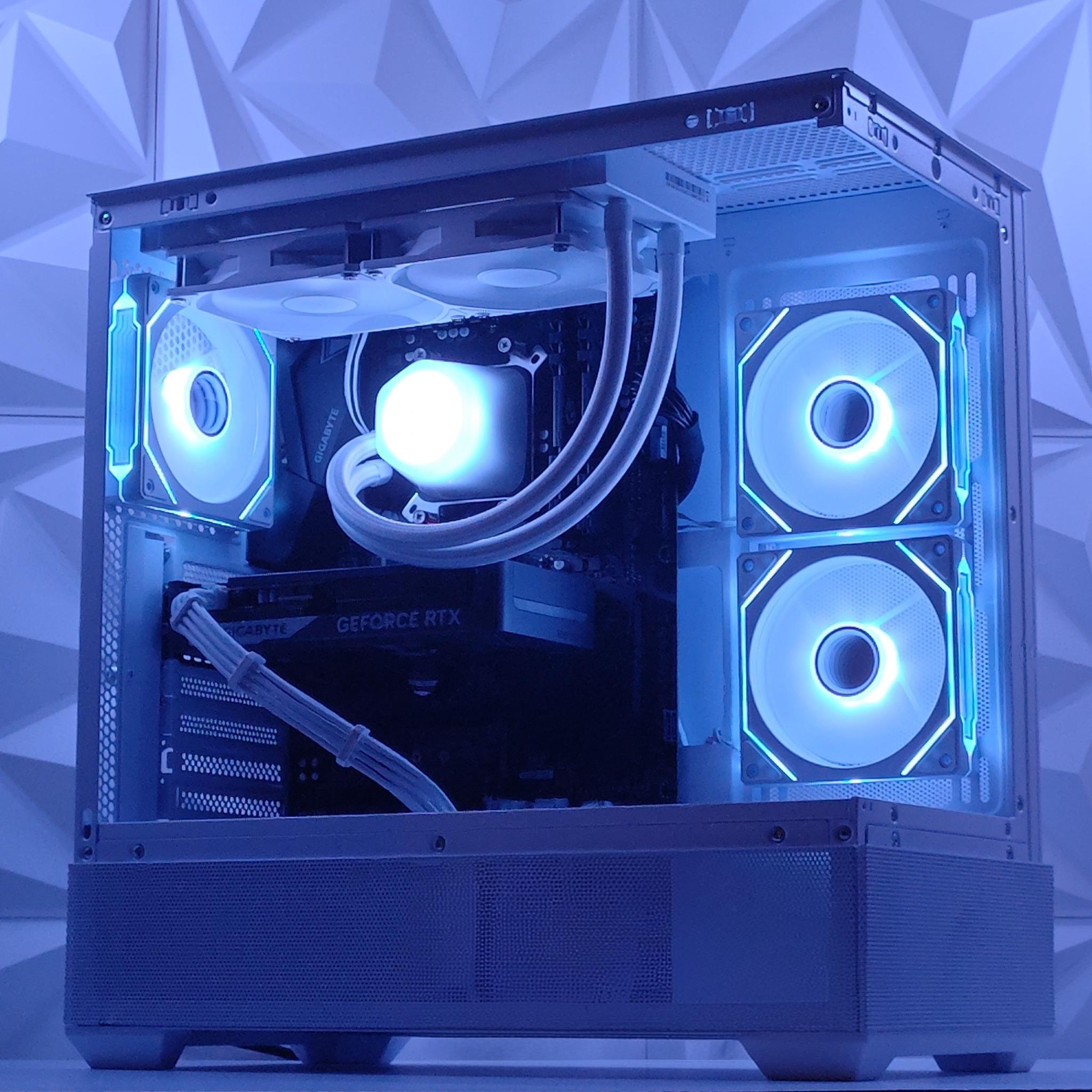 Liquid Cooled Gaming PC | RTX 5060 / Ryzen 5 / 16GB DDR4 / 1TB NVMe / Wi-Fi