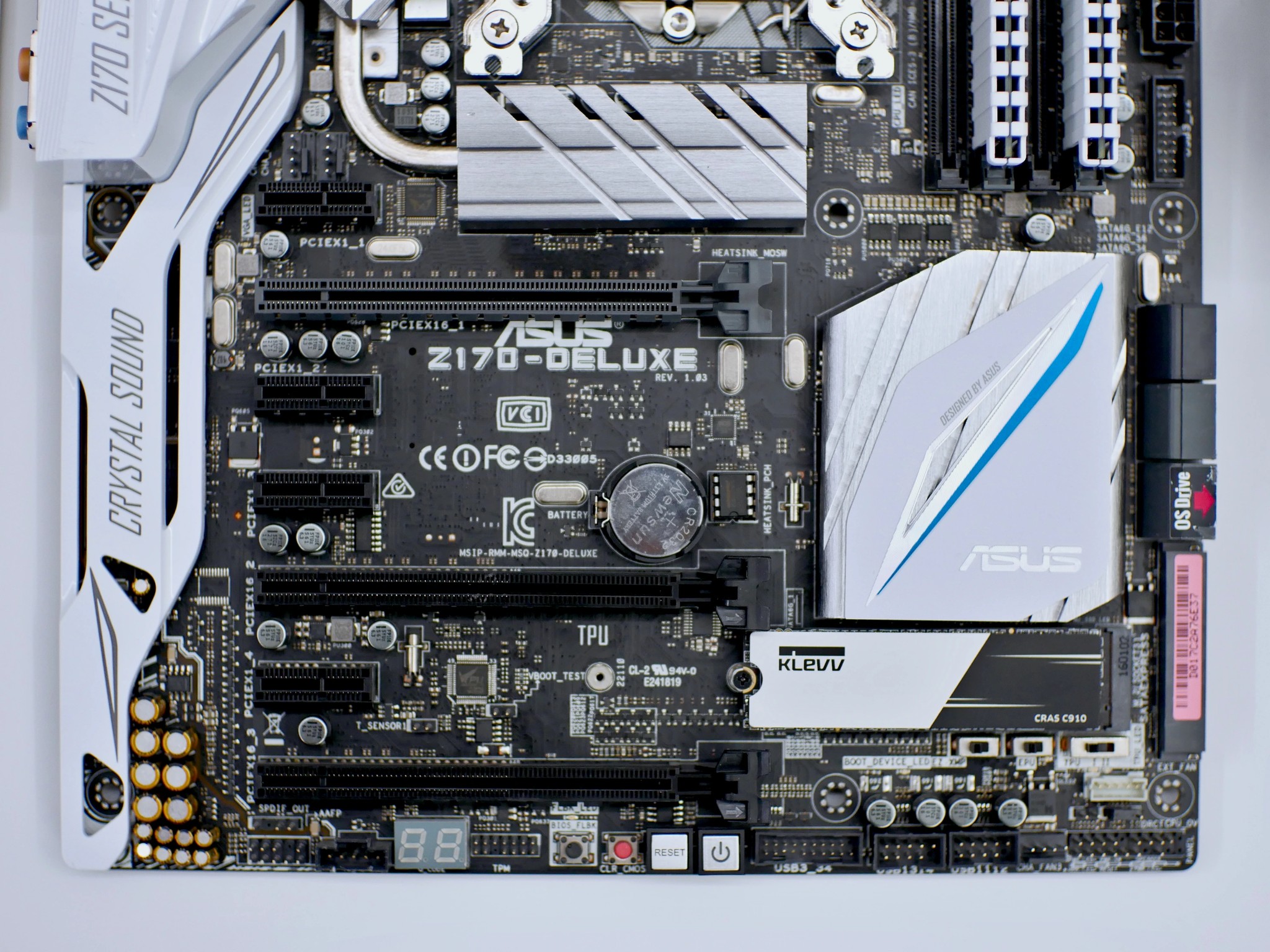 ASUS Z170-DELUXE GAMING LGA 1151 DDR4 ATX, I7 7700 CPU, 16GB, 500GB m.2