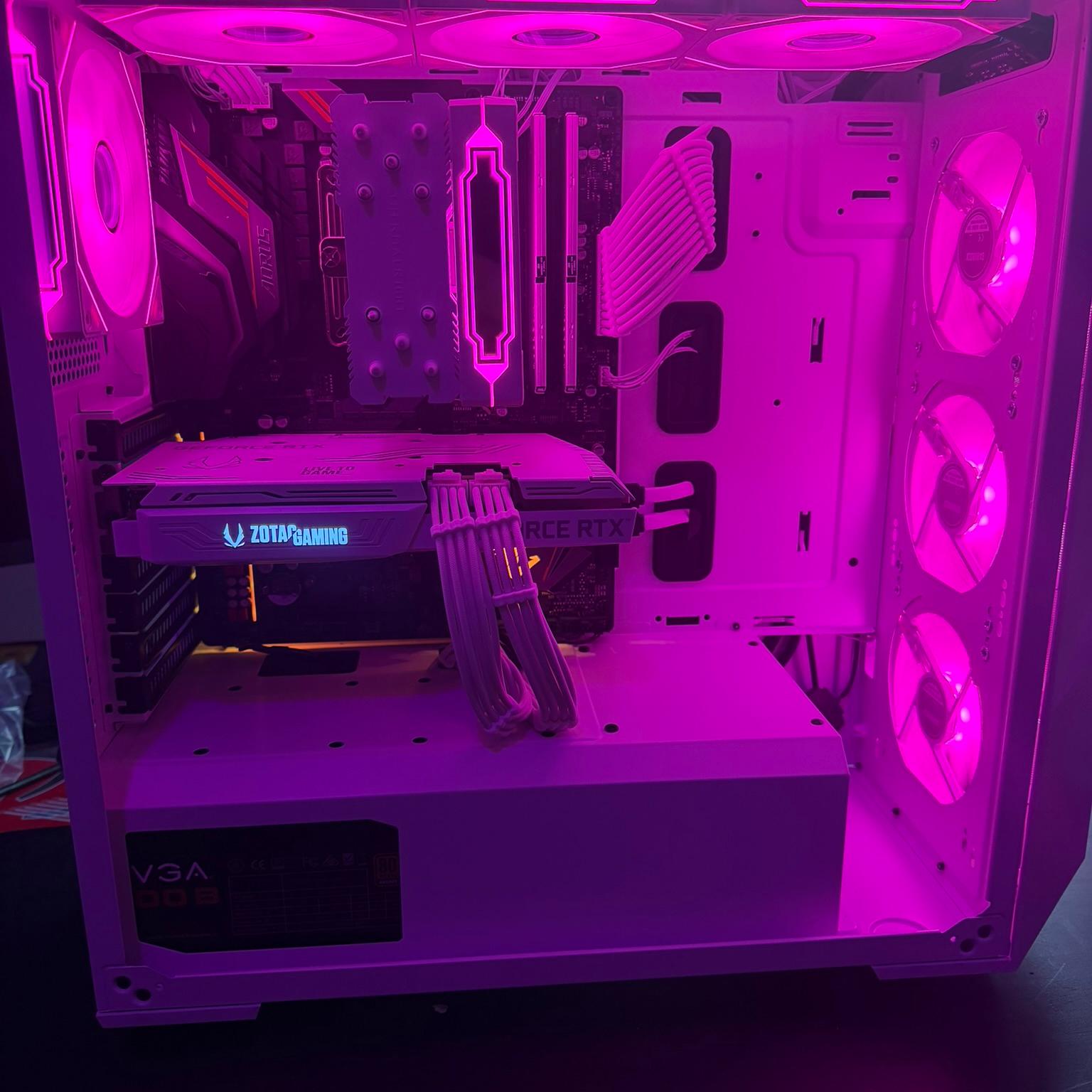 🖥️ Custom White RGB Gaming PC| 7 5800X |  RTX 3060 Ti  | 32GB RAM  |  Ultra-Cooled | 🖥️