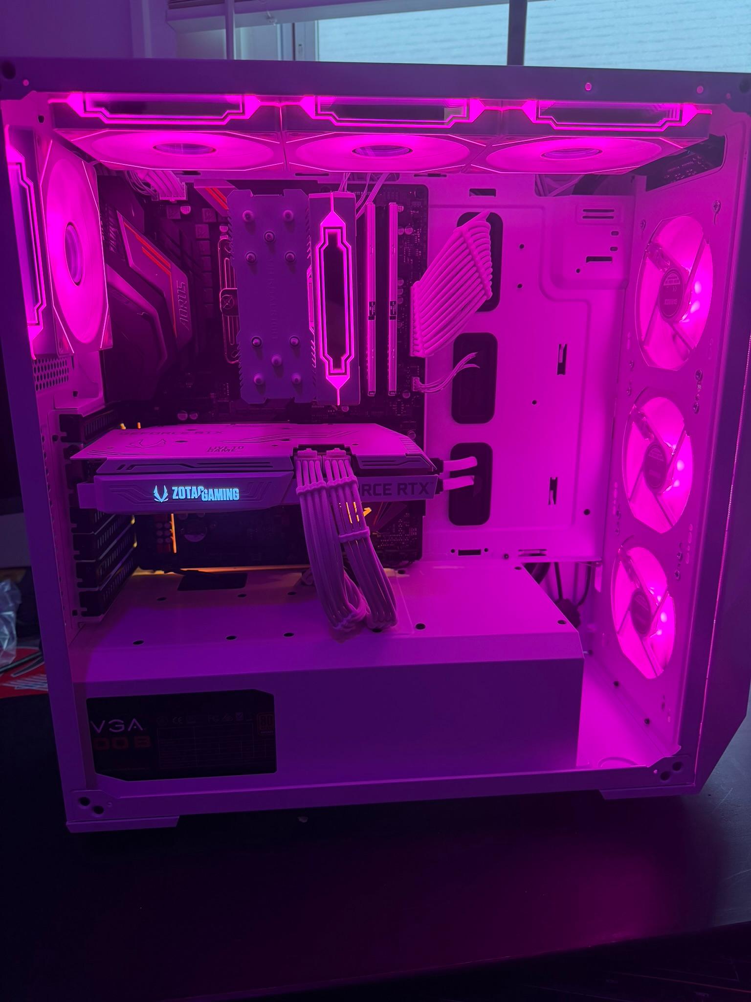 🖥️ Custom White RGB Gaming PC| 7 5800X |  RTX 3060 Ti  | 32GB RAM  |  Ultra-Cooled | 🖥️