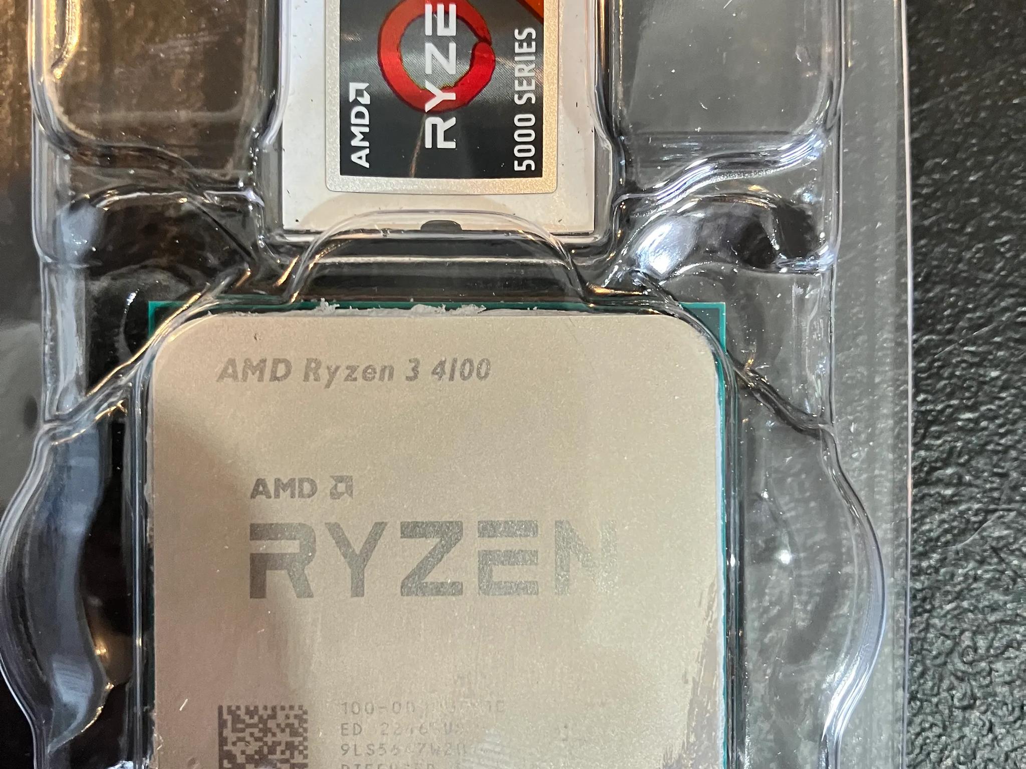 AMD Ryzen 3 4100 4 Core 8 Thread W/Out CPU cooler