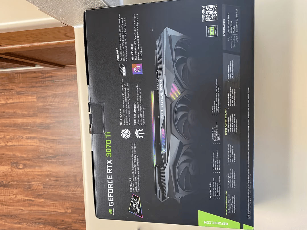 MSI RTX 3070ti Gaming X