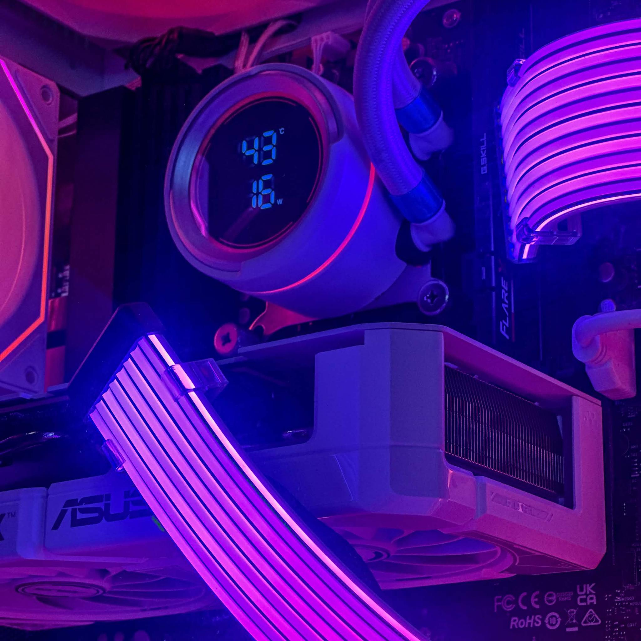 Custom White All New Gaming PC RTX 5060 Gaming PC | Ryzen 5 7500X3D | 1TB SSD