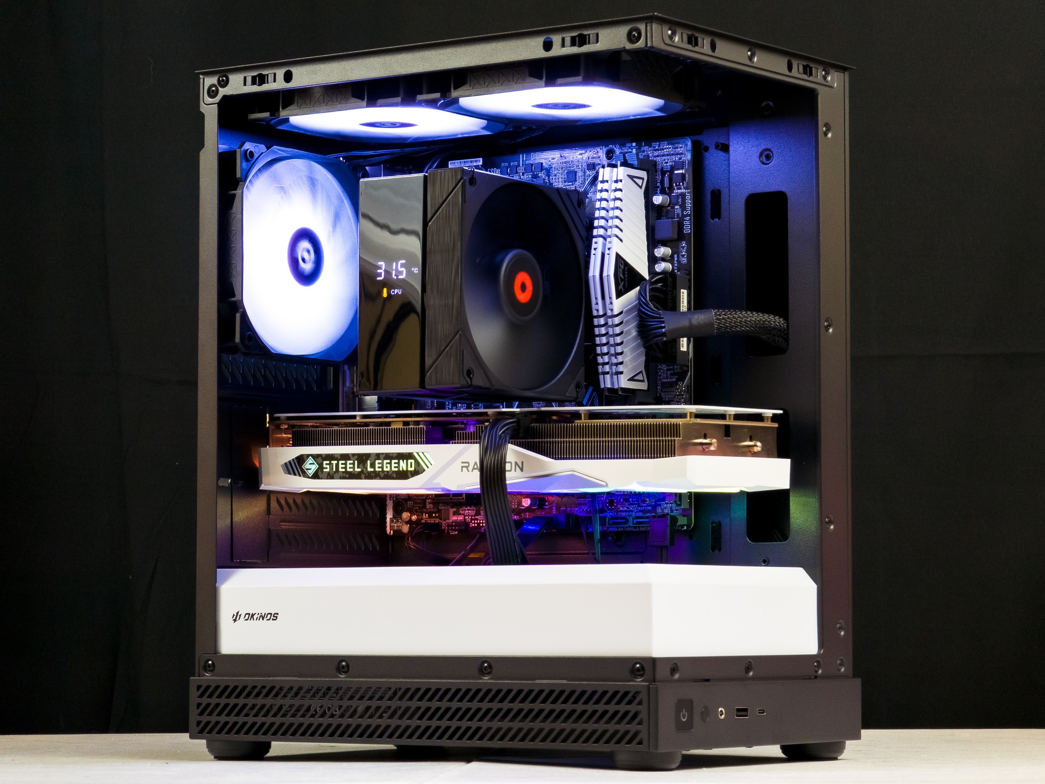 🤍🖤 RX 7600 / Ryzen 7 3700 / 16GB Gaming PC 🖤🤍