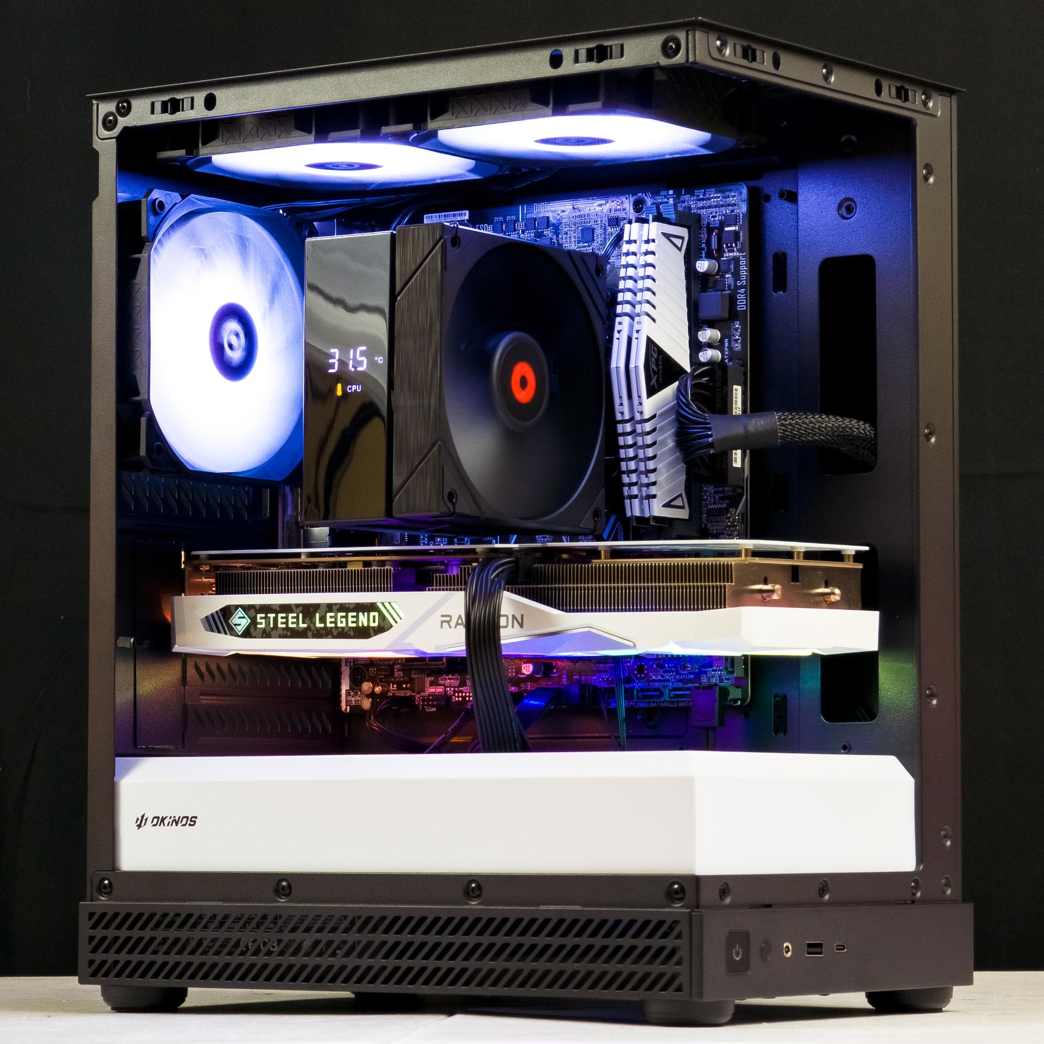 🤍🖤 RX 7600 / Ryzen 7 3700 / 16GB Gaming PC 🖤🤍