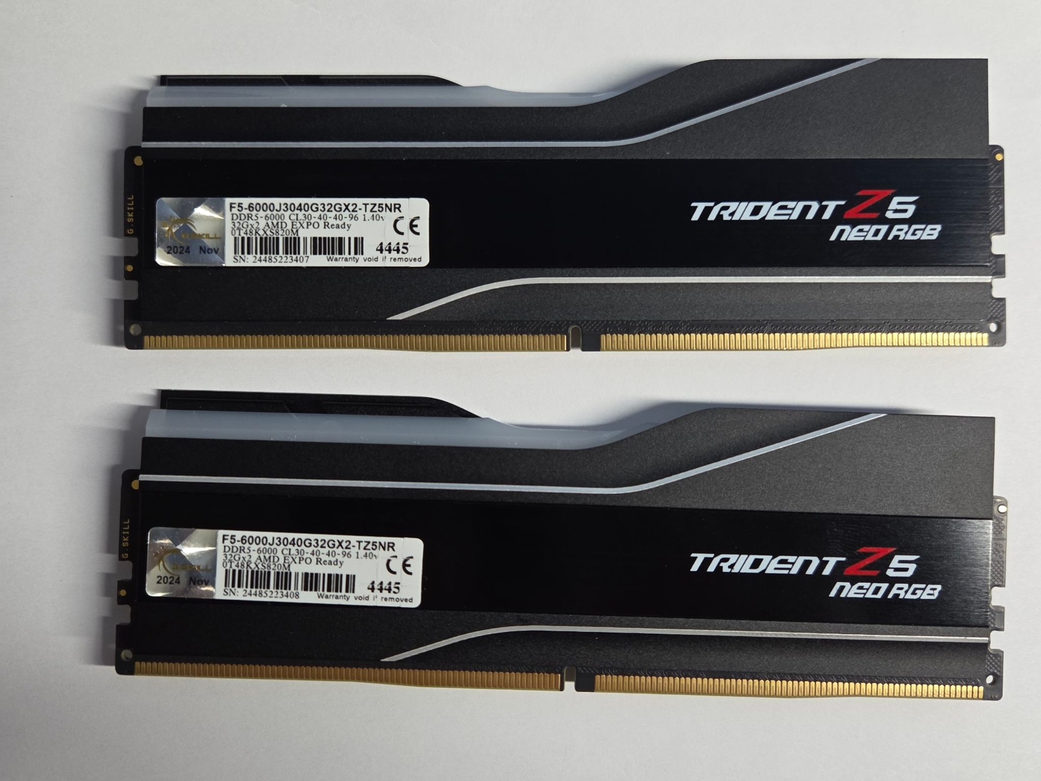 G.Skill Trident Z5 Neo RGB 64GB DDR5-6000 (2x32GB) CL30