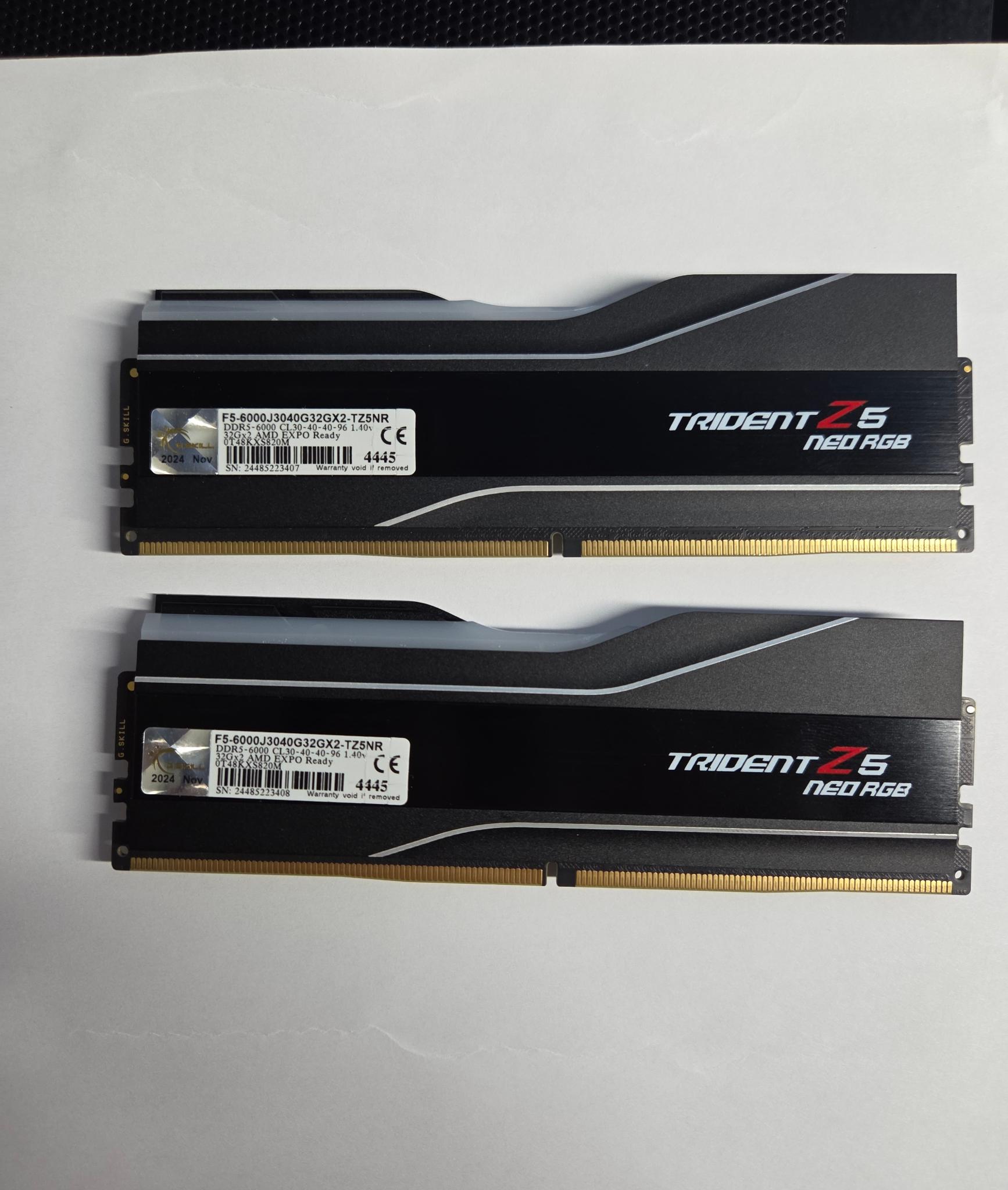 G.Skill Trident Z5 Neo RGB 64GB DDR5-6000 (2x32GB) CL30