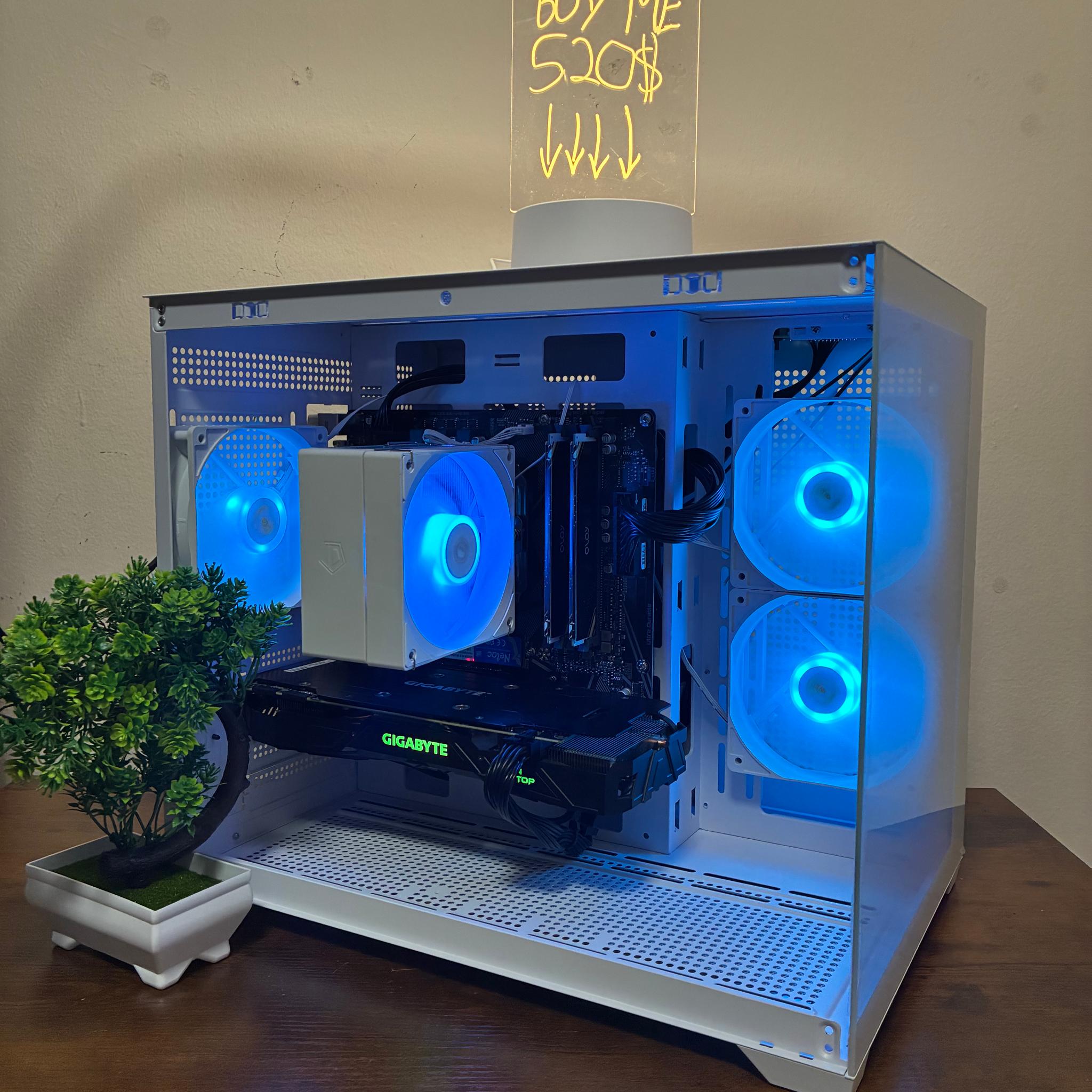 ❄️🤍White Gaming PC🤍❄️ Custom + HIGH FPS 🎮🎮