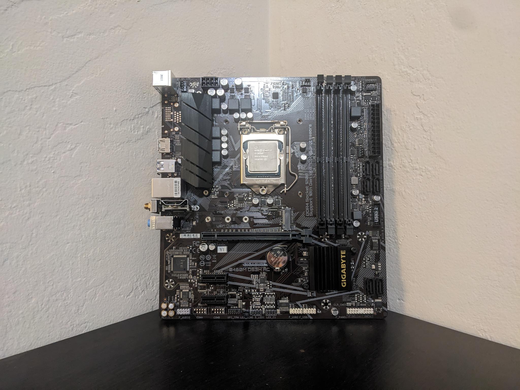 I7-10700f mobo combo