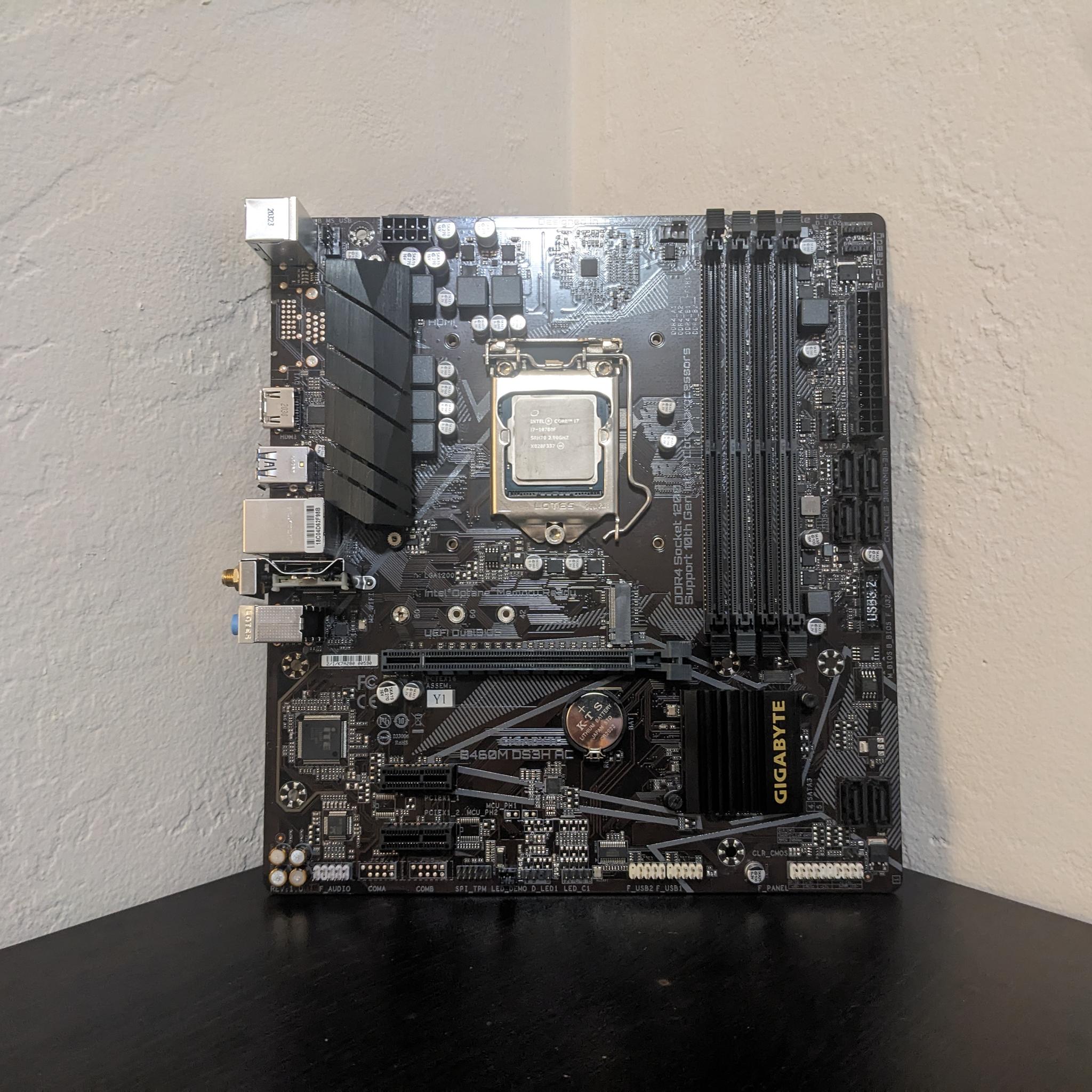 I7-10700f mobo combo