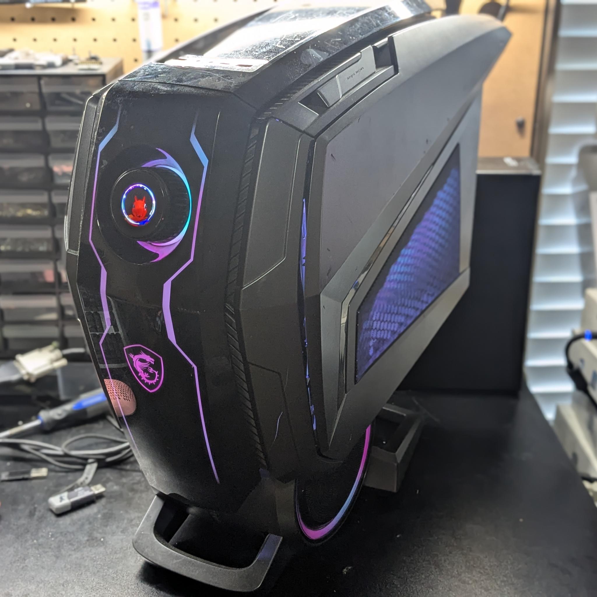 MSI MEG Aegis Ti5 Case and SFX Power Supply - Super Unique - Poor Condition