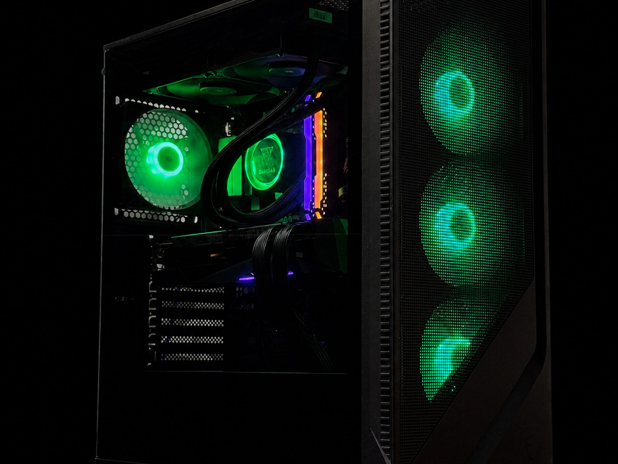 1440P Gaming Pc / Ryzen 7 5800X3D / RTX 3080 10G / 32GB Ram / 1TB SSD Storage / Liquid cooled