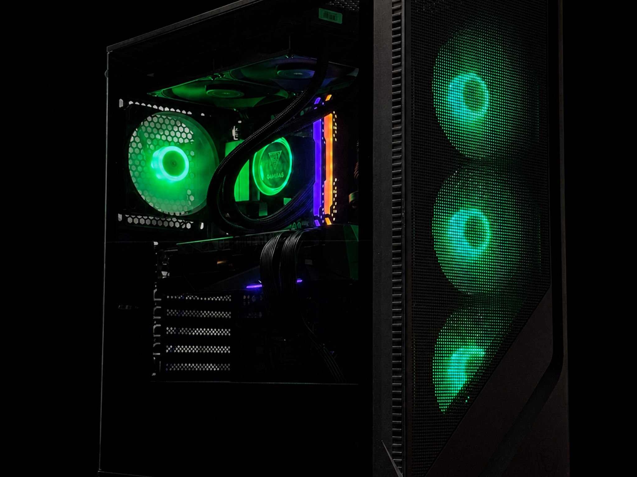 1440P Gaming Pc / Ryzen 7 5800X3D / RTX 3080 10G / 32GB Ram / 1TB SSD Storage / Liquid cooled