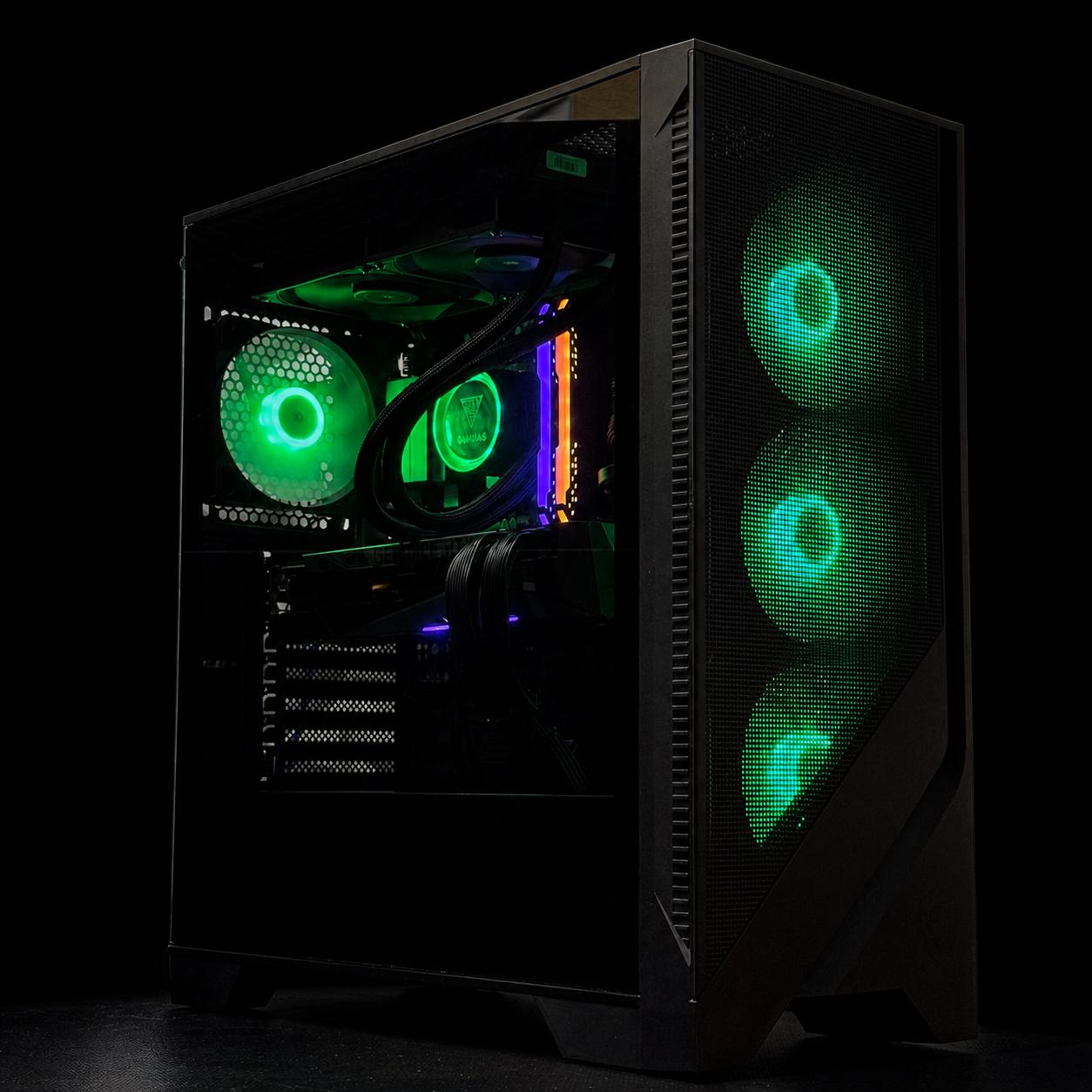1440P Gaming Pc / Ryzen 7 5800X3D / RTX 3080 10G / 32GB Ram / 1TB SSD Storage / Liquid cooled