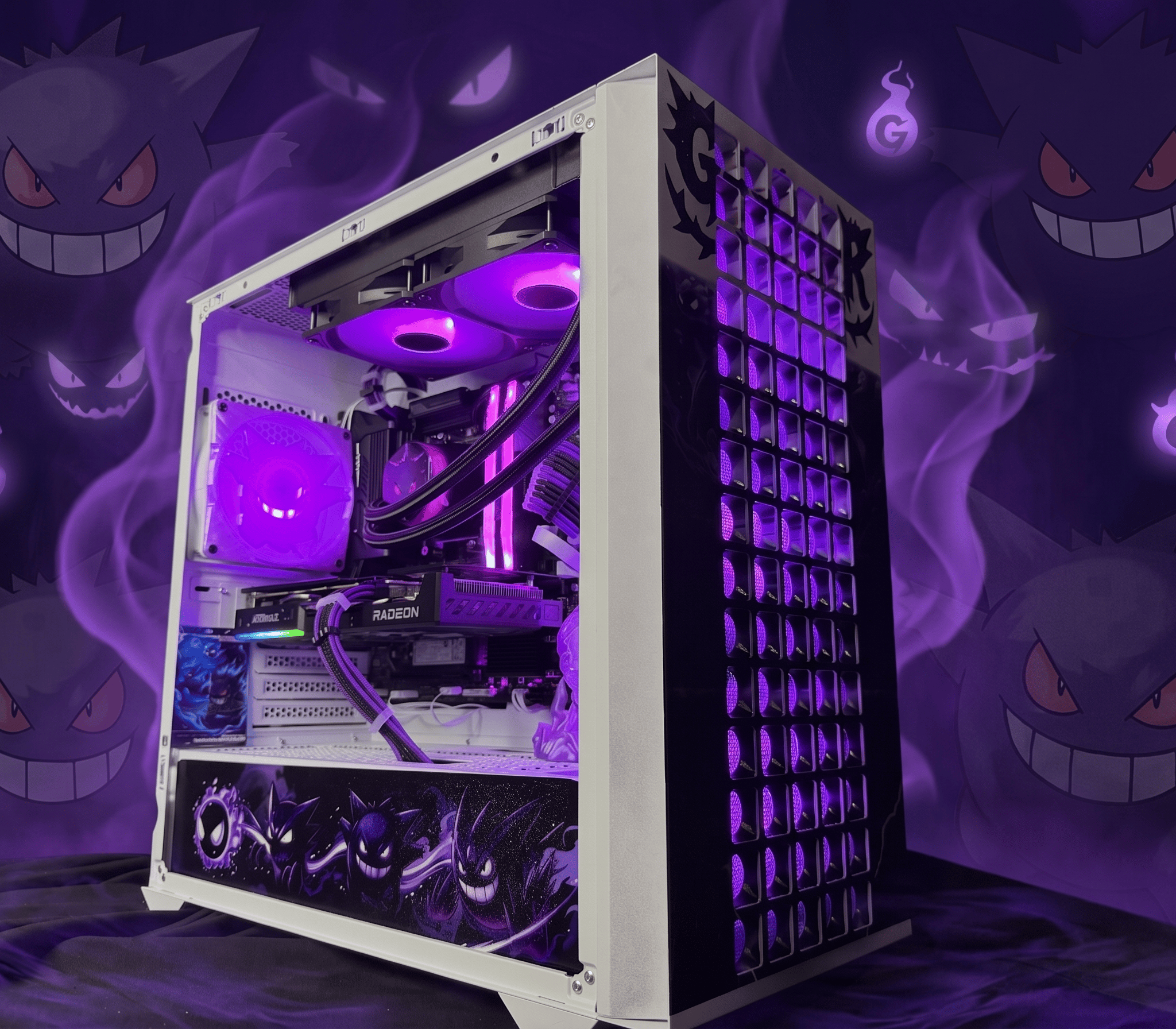 👻💜 GENG GANG 96 💜👻Ryzen 5 9600X| RX 9060XT 16GB| 32 GB DDR5| 1.25 TB NVMe| 650W PSU